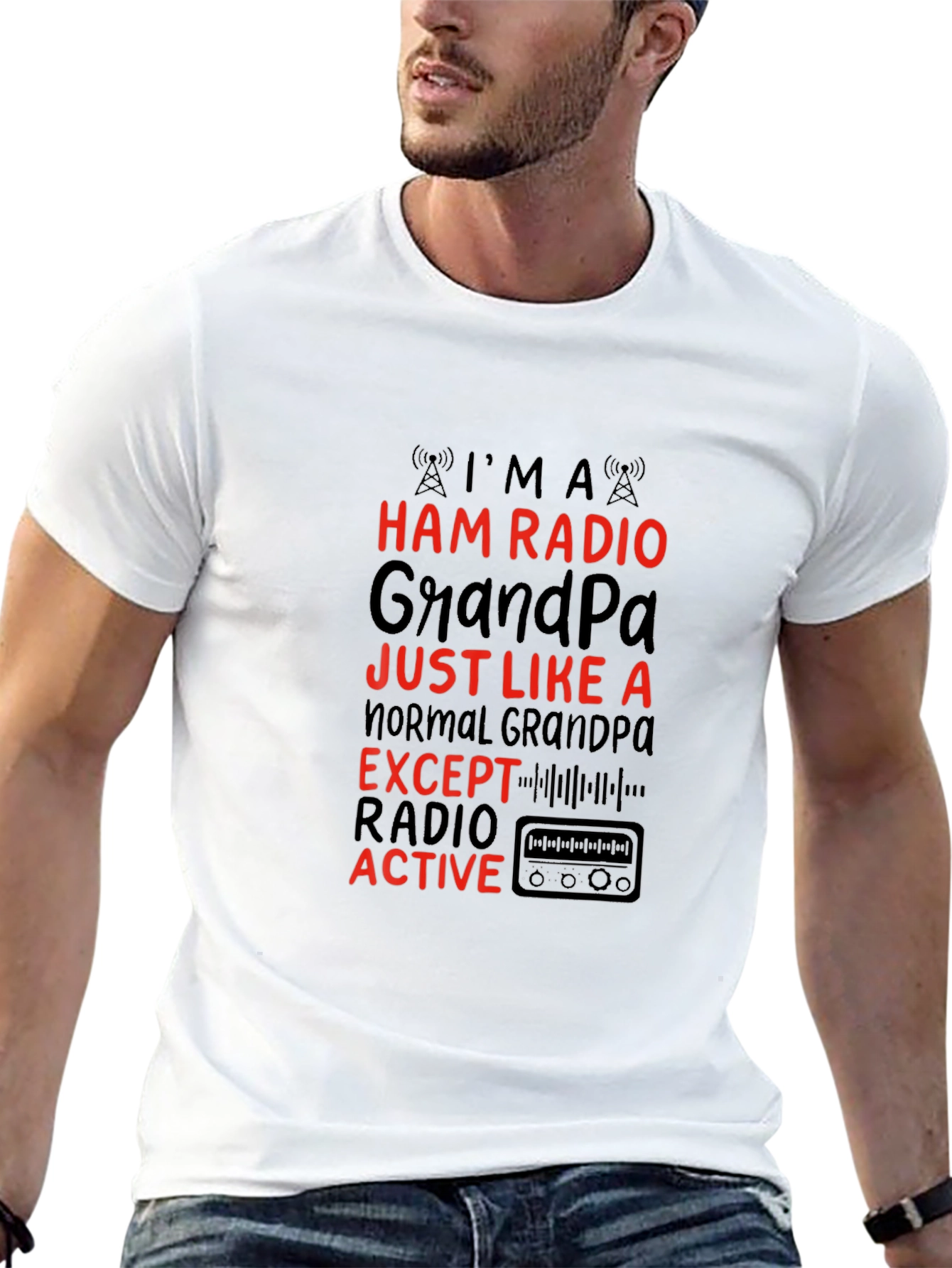 Ham Radio Grandpa T-Shirt - Active Grandpa Gift