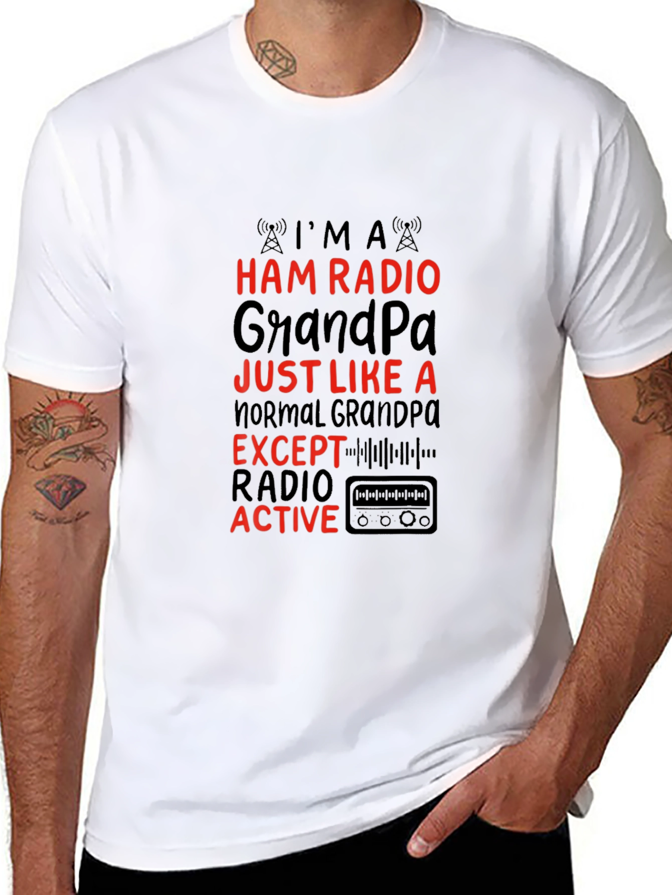 Ham Radio Grandpa T-Shirt - Active Grandpa Gift