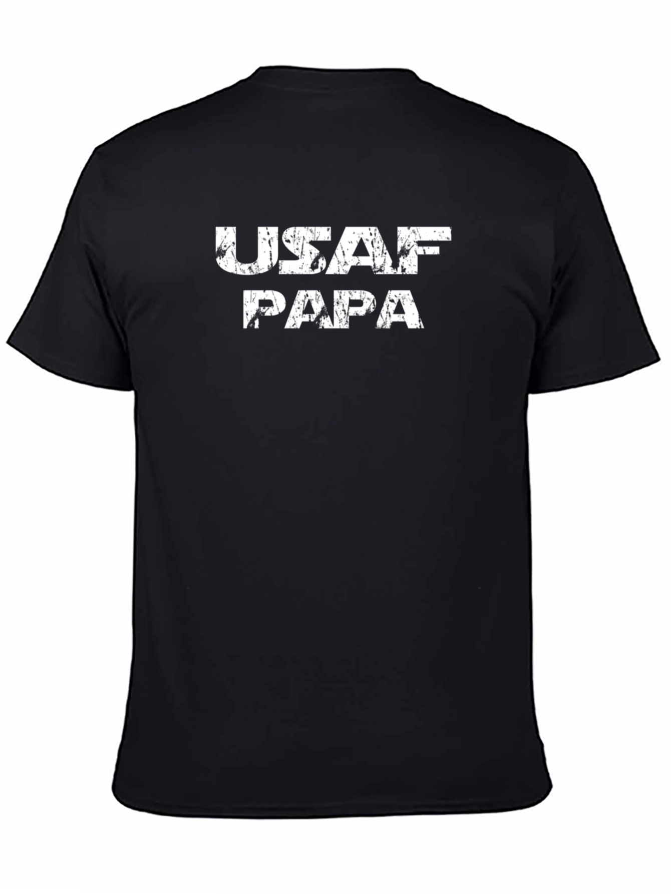 USAF Papa Distressed Graphic T-Shirt