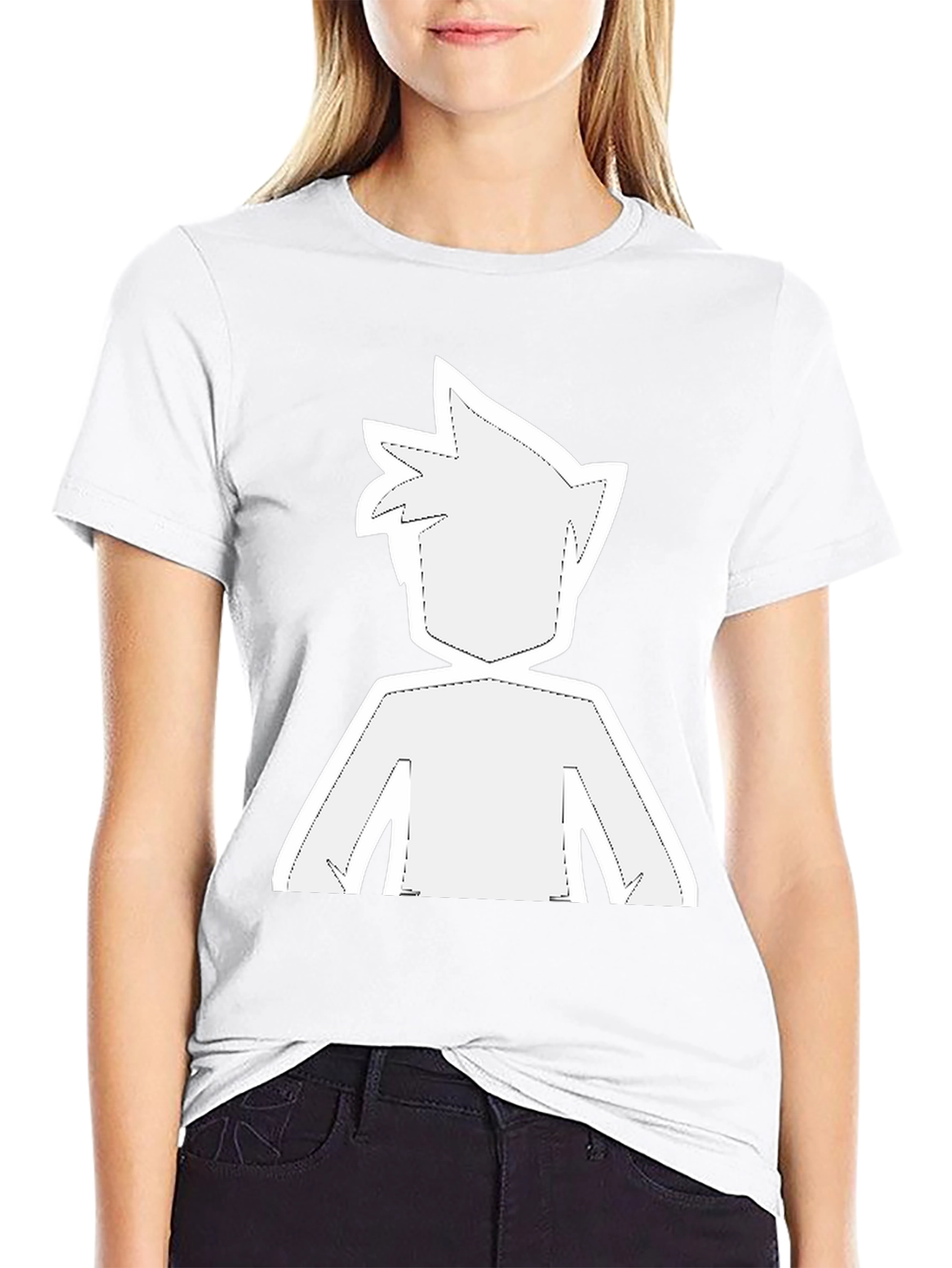 Modern Graphic Tee - Anime Inspired Silhouette