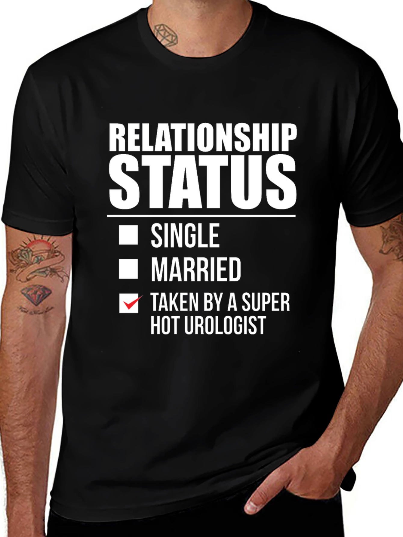 Relationship Status Taken Hot Urologist Graphic Tee