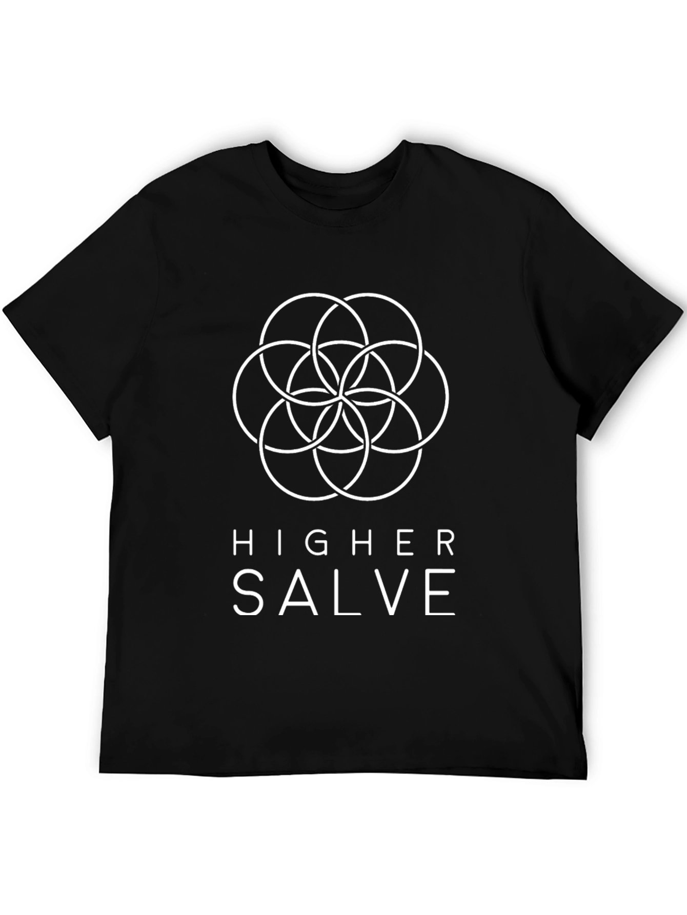 Higher Salve Graphic T-Shirt - Black Cotton Blend