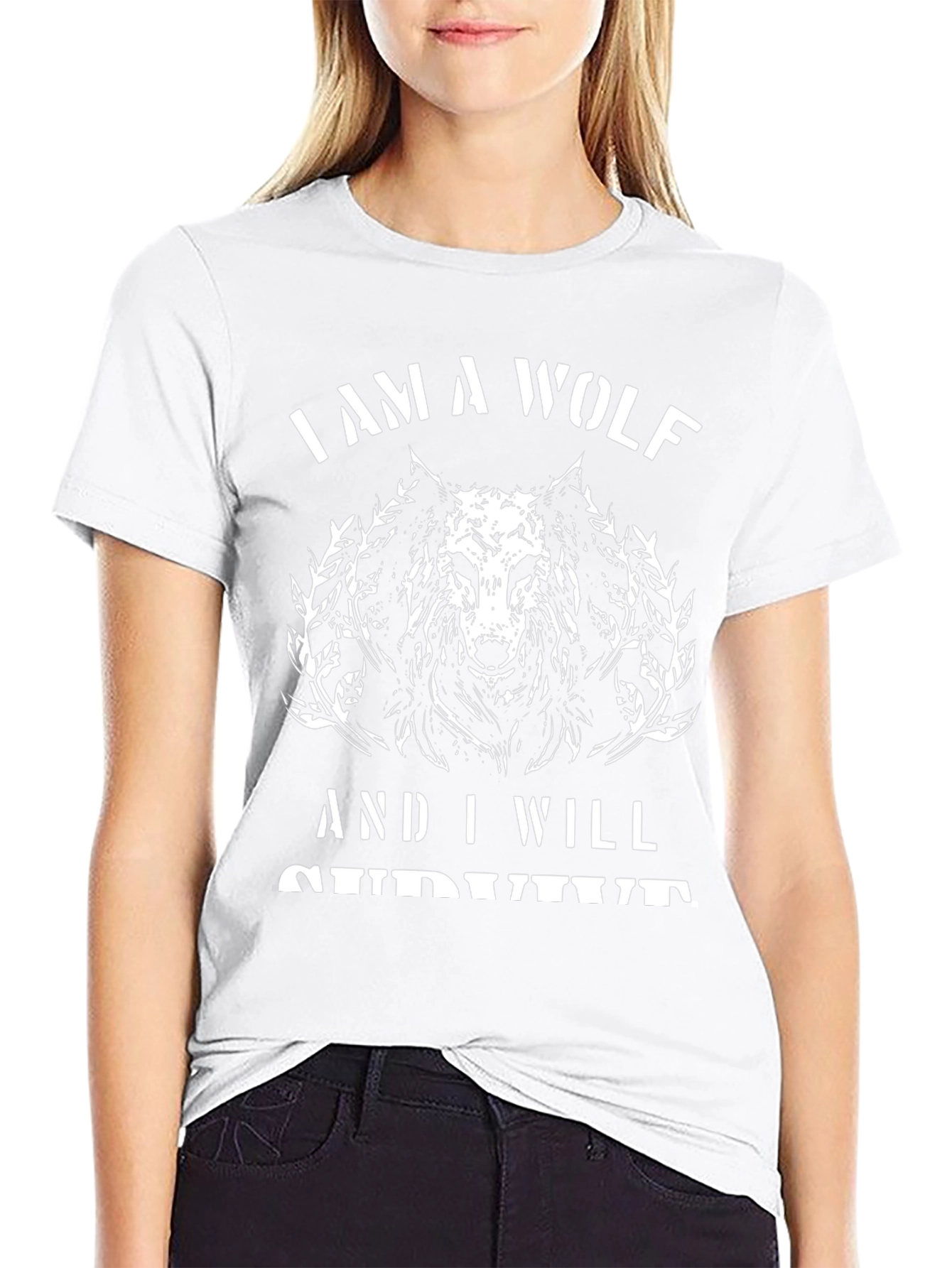 I Am A Wolf Mens Graphic Tee