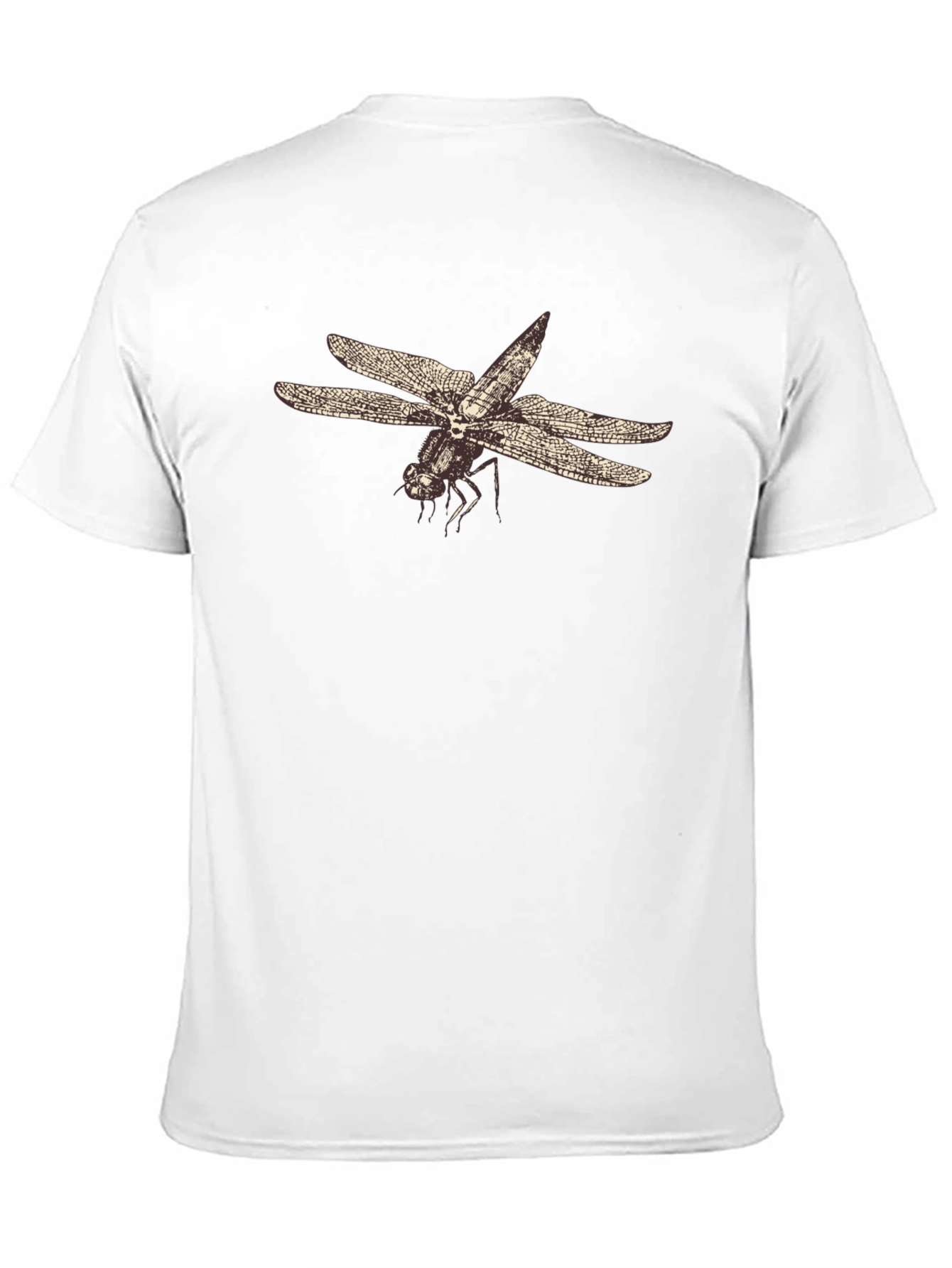 Dragonfly Graphic Tee - Black Cotton T-Shirt
