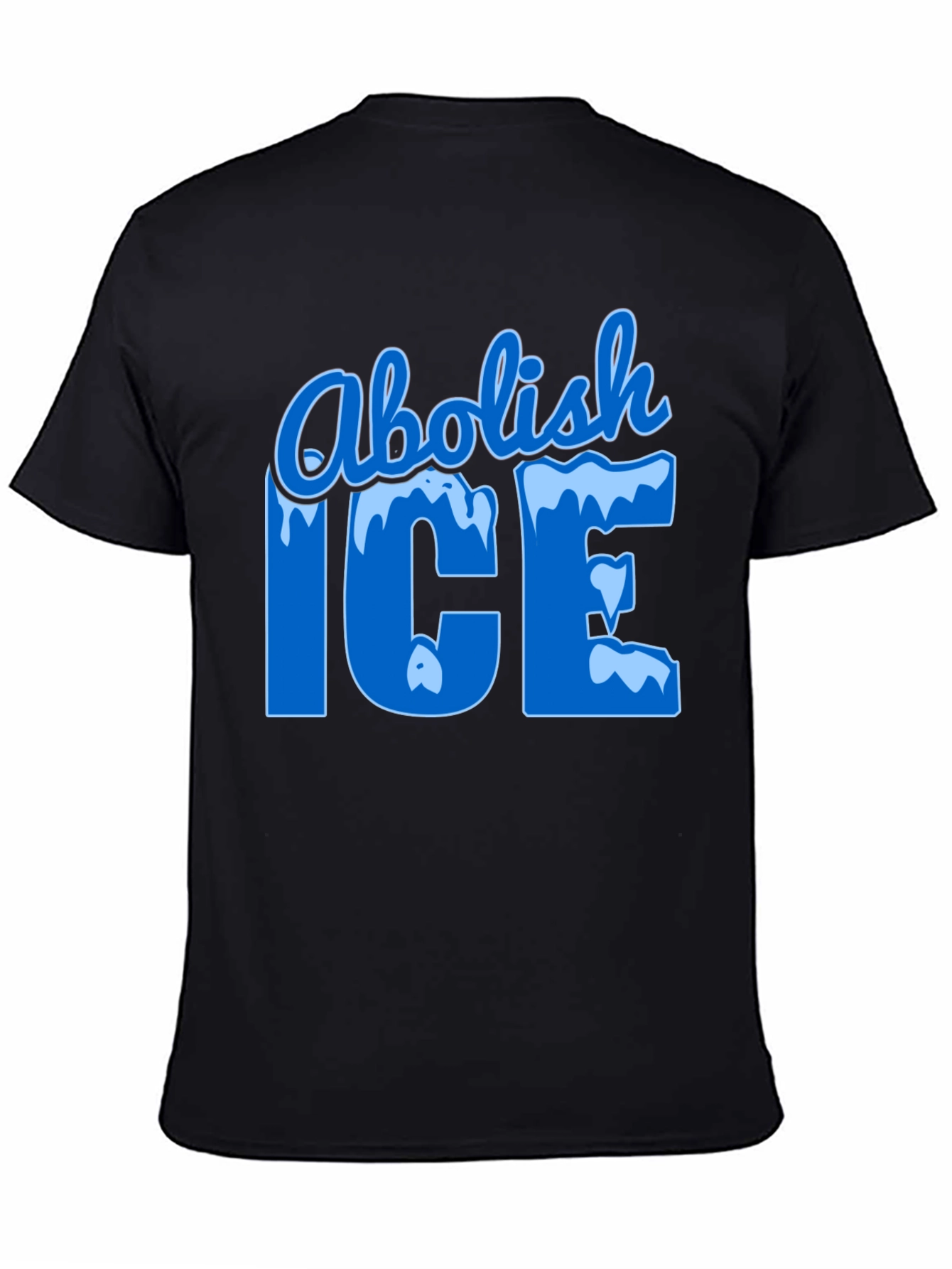 Abolish ICE Black Graphic T-Shirt