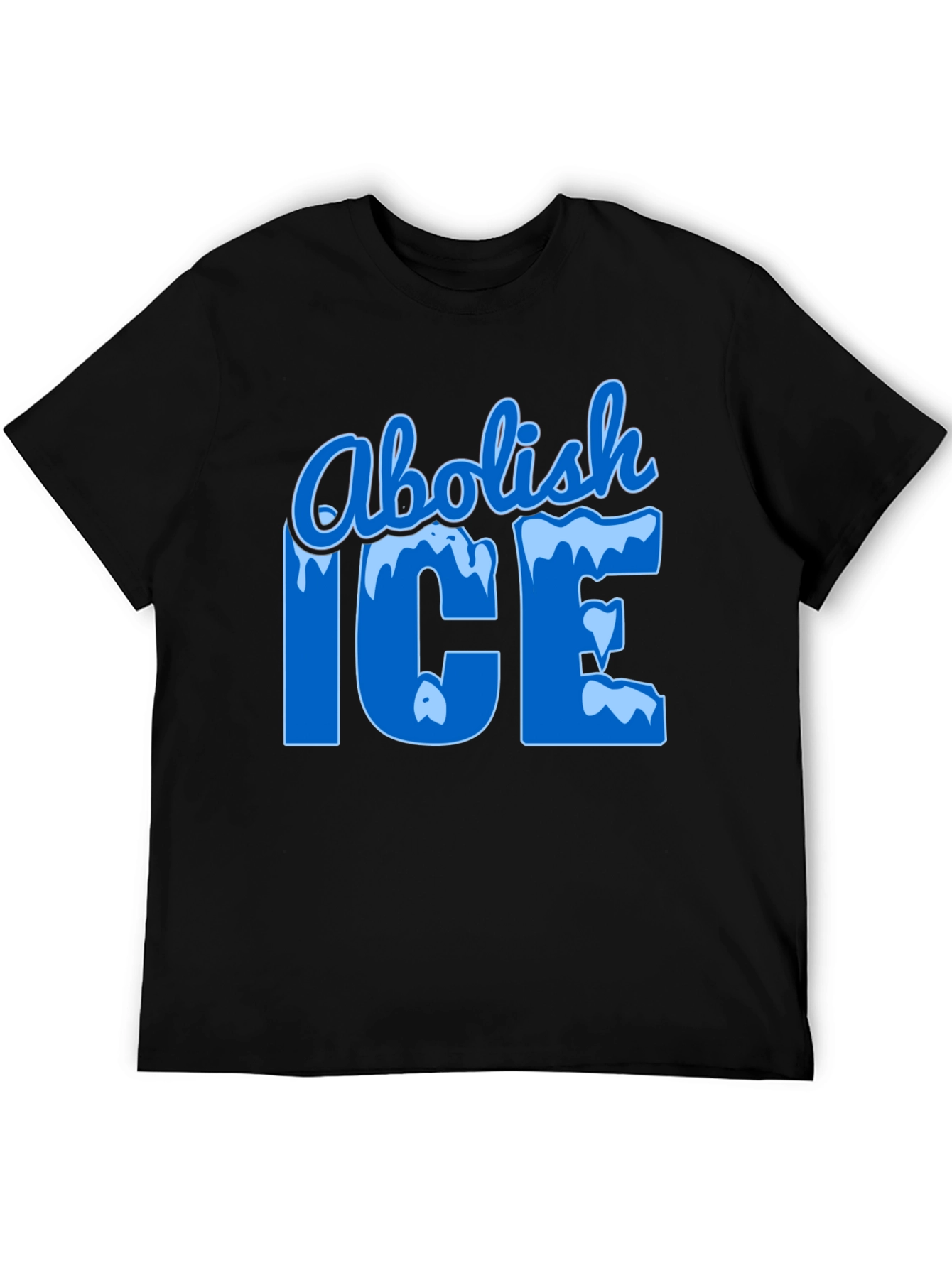 Abolish ICE Black Graphic T-Shirt