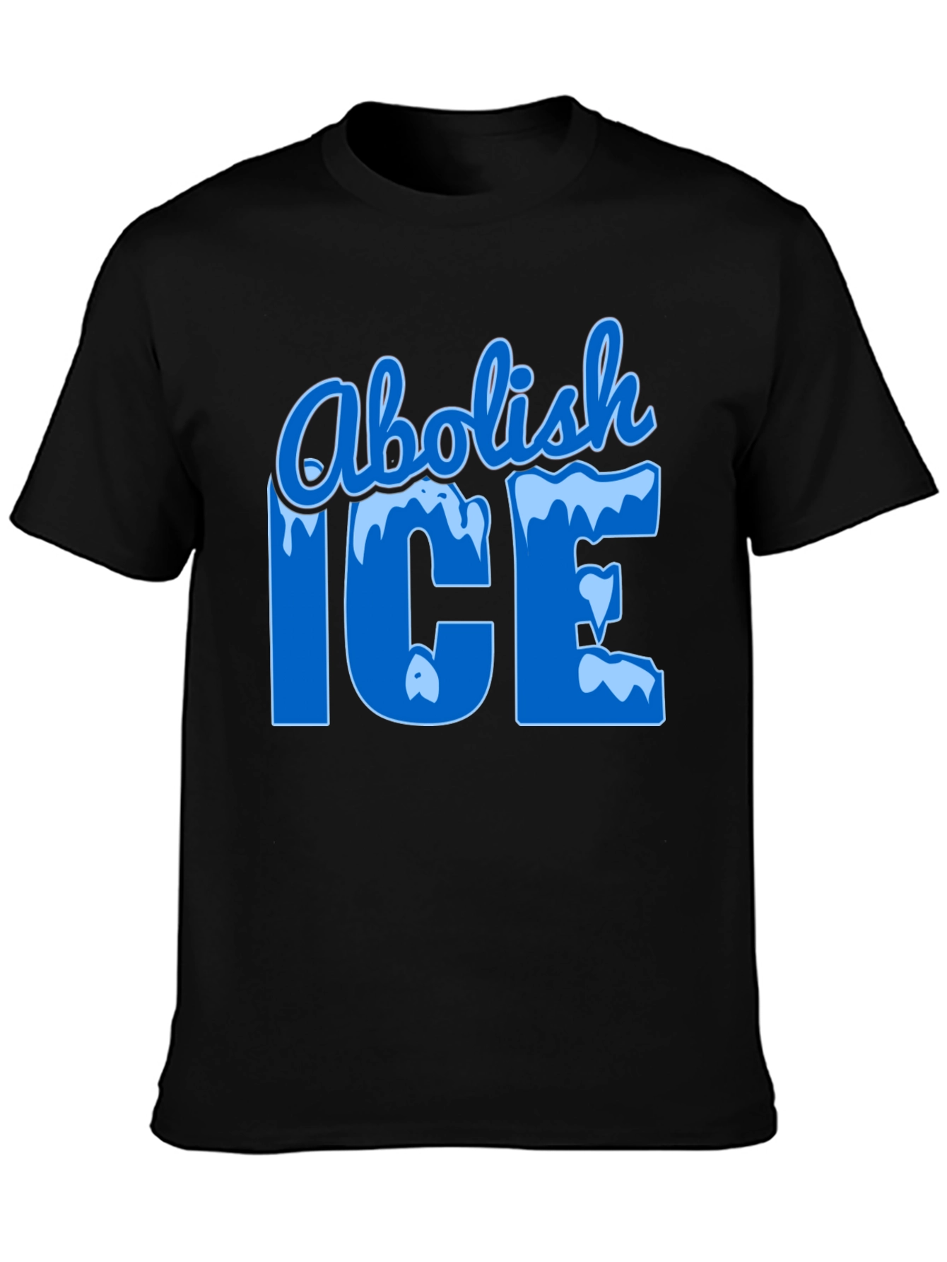 Abolish ICE Black Graphic T-Shirt