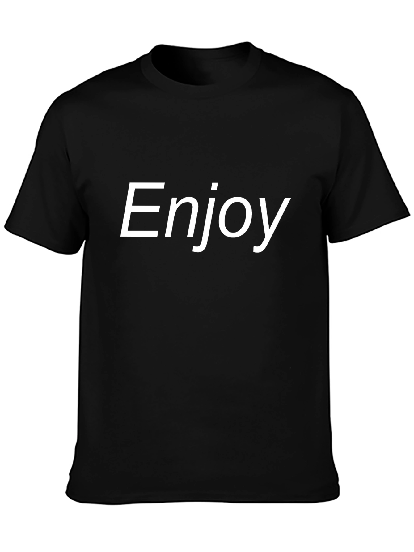 Enjoy Black T-Shirt - Casual Comfort