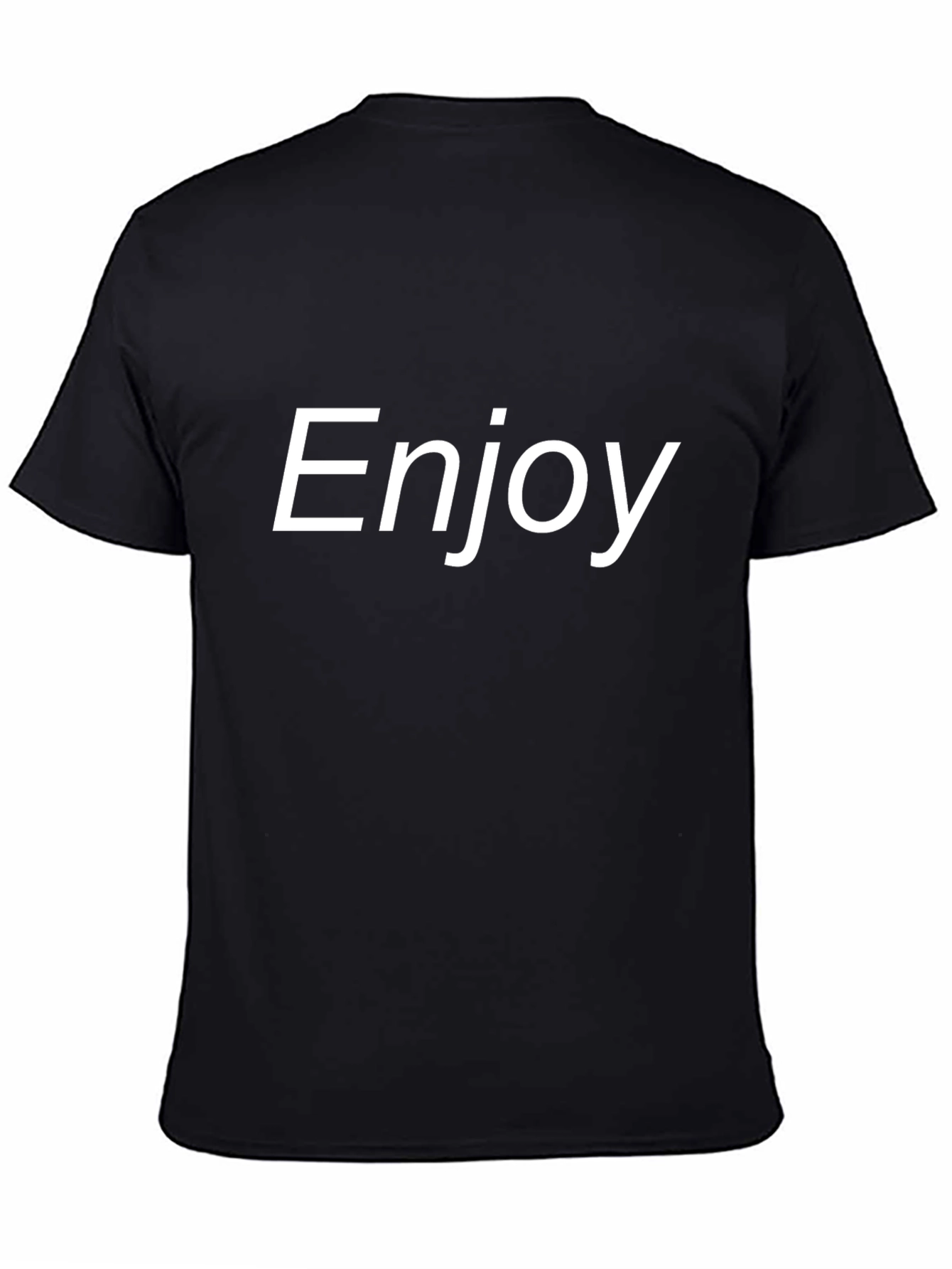 Enjoy Black T-Shirt - Casual Comfort