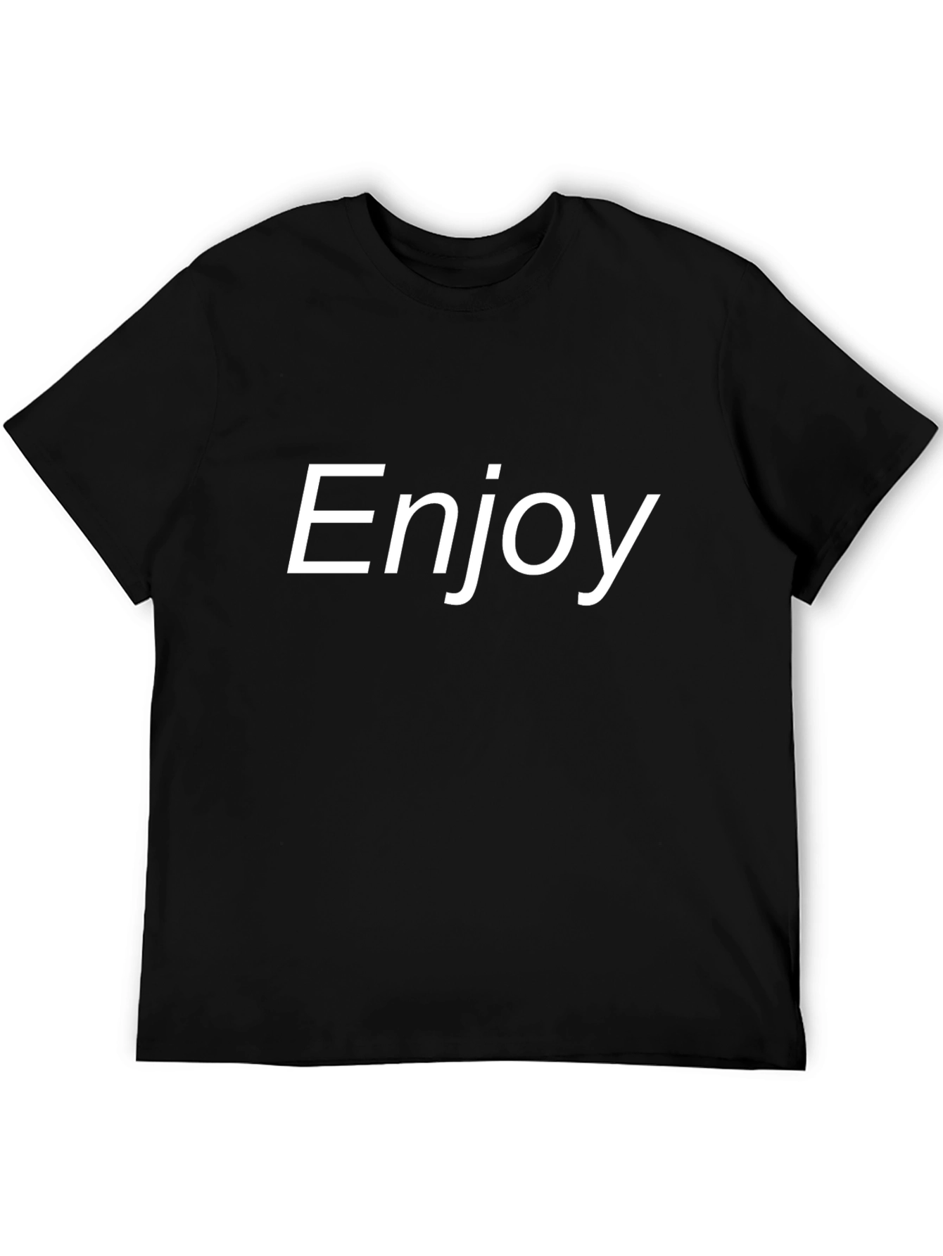 Enjoy Black T-Shirt - Casual Comfort