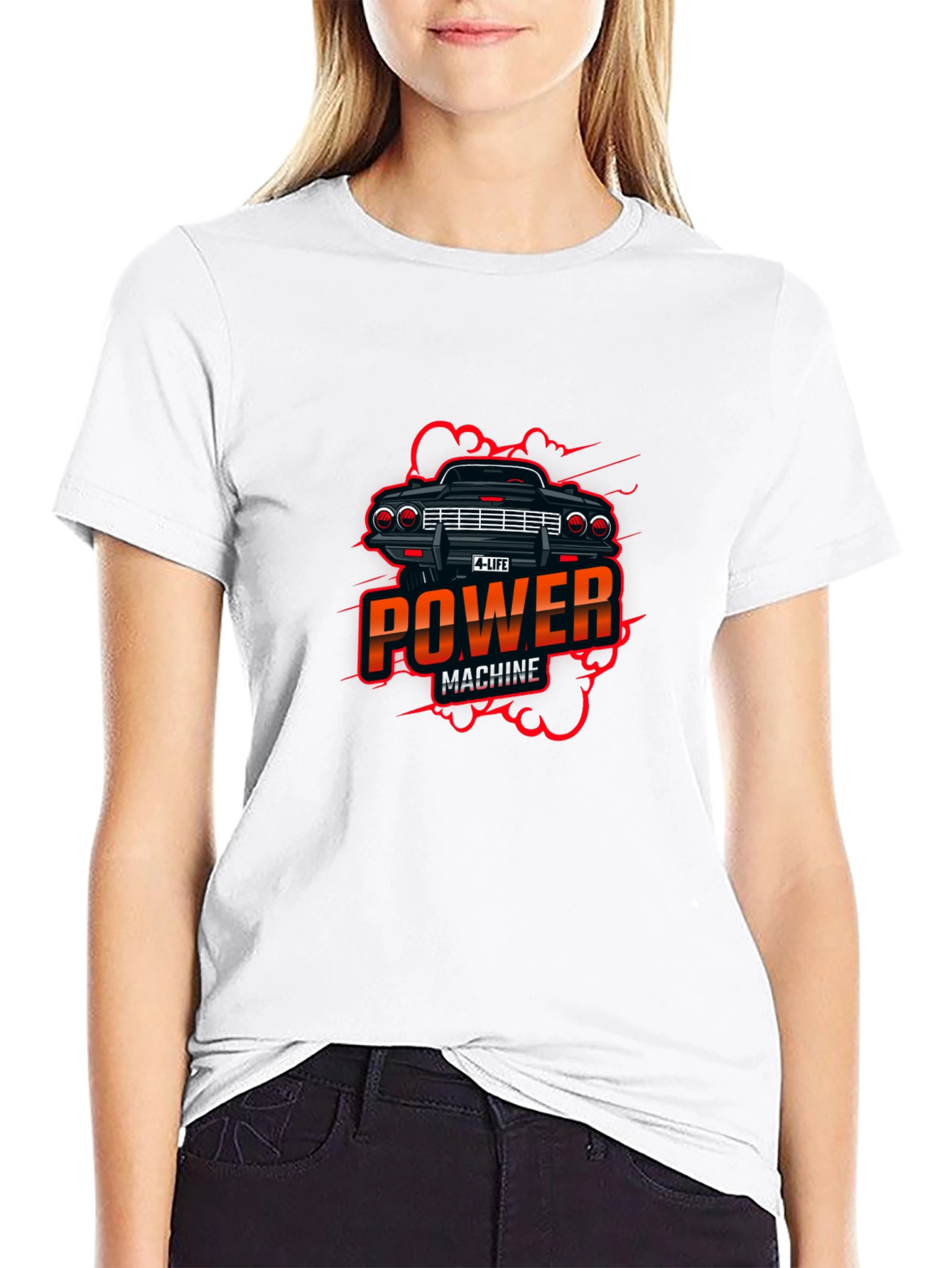 Power Machine Graphic Black T-Shirt