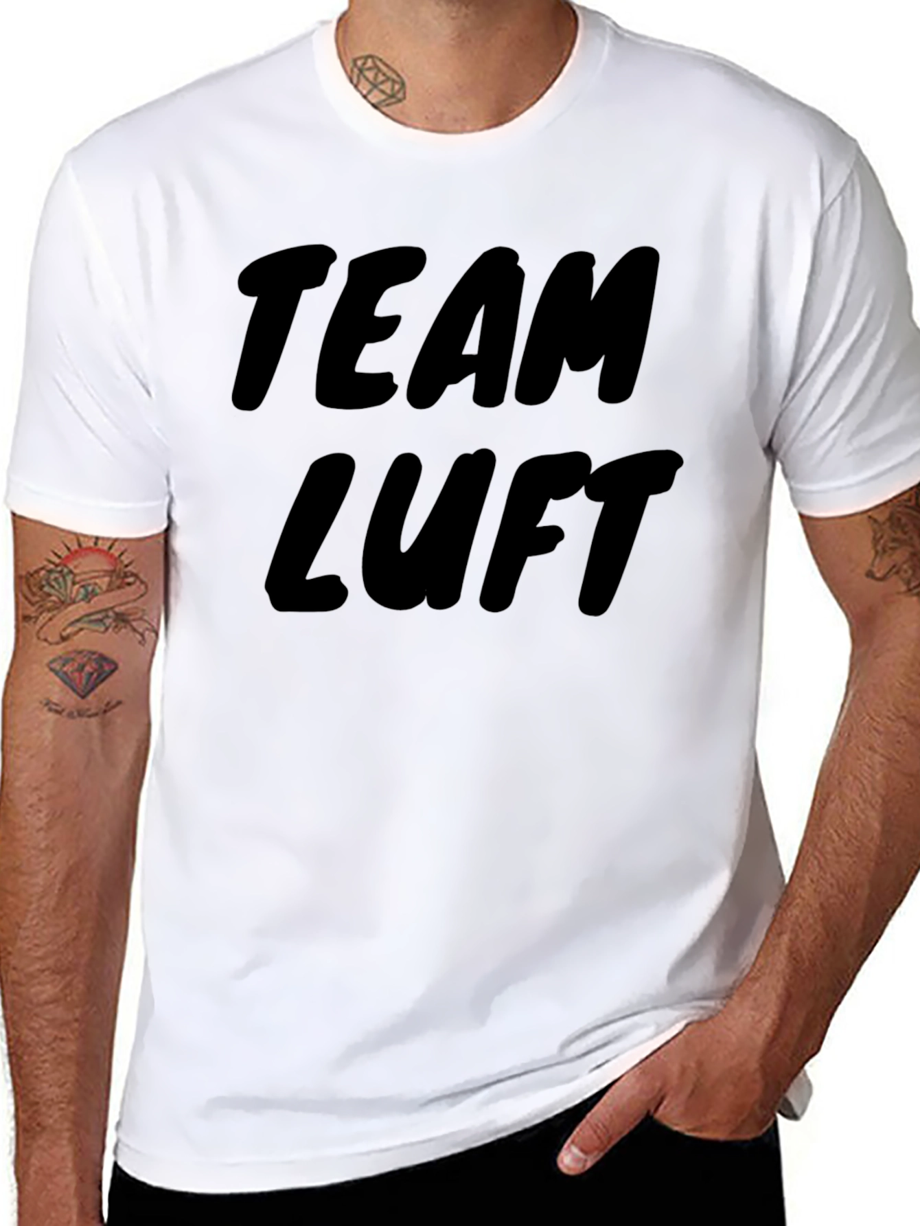 Team Luft Black Graphic T-Shirt
