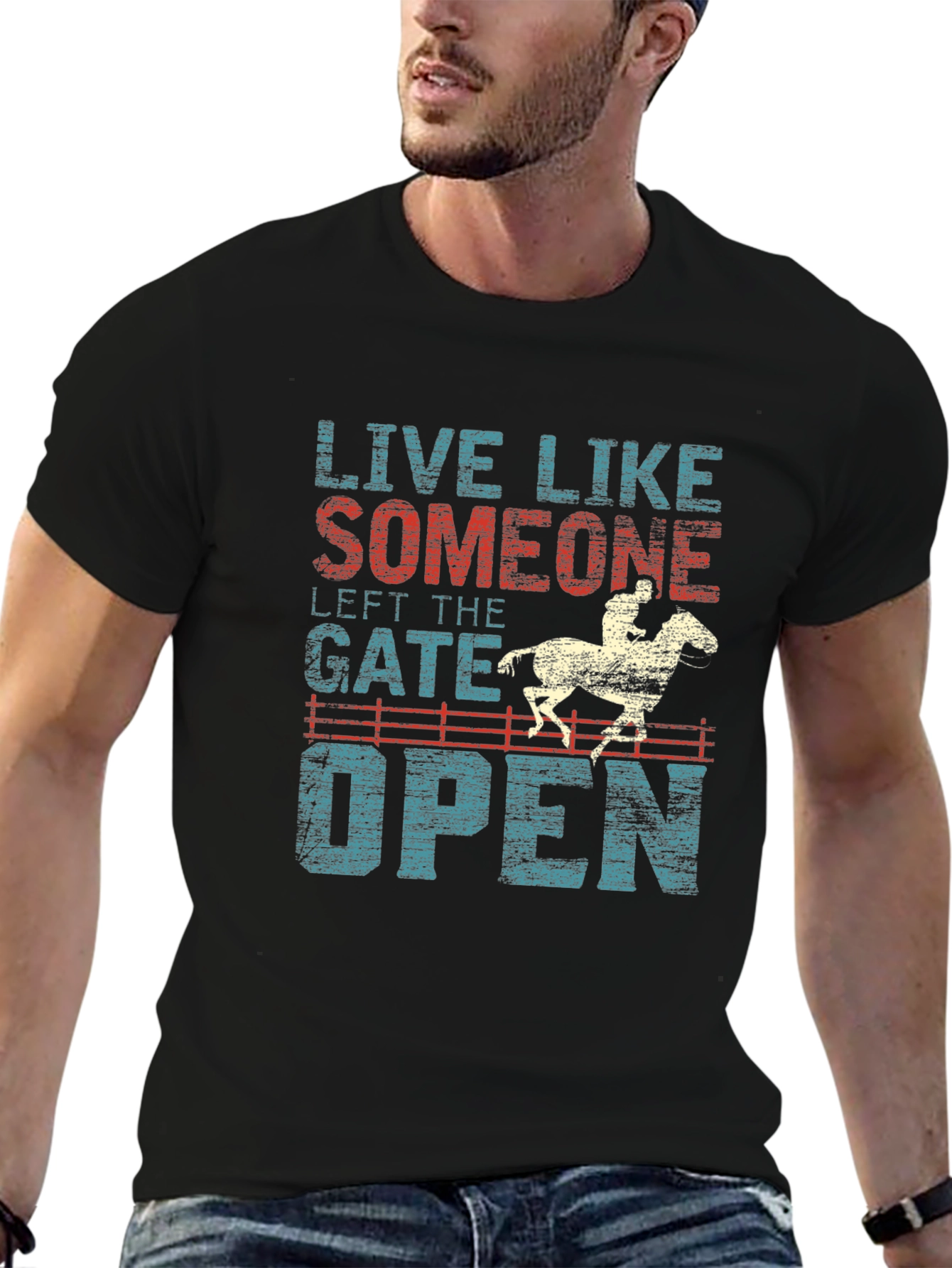 Live Like Someone Left the Gate Open Graphic Tee