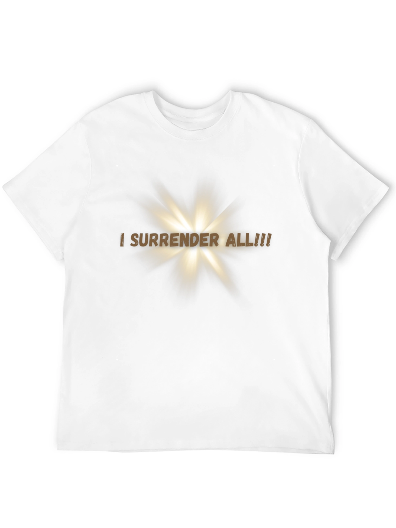 I Surrender All! Christian T-Shirt Black