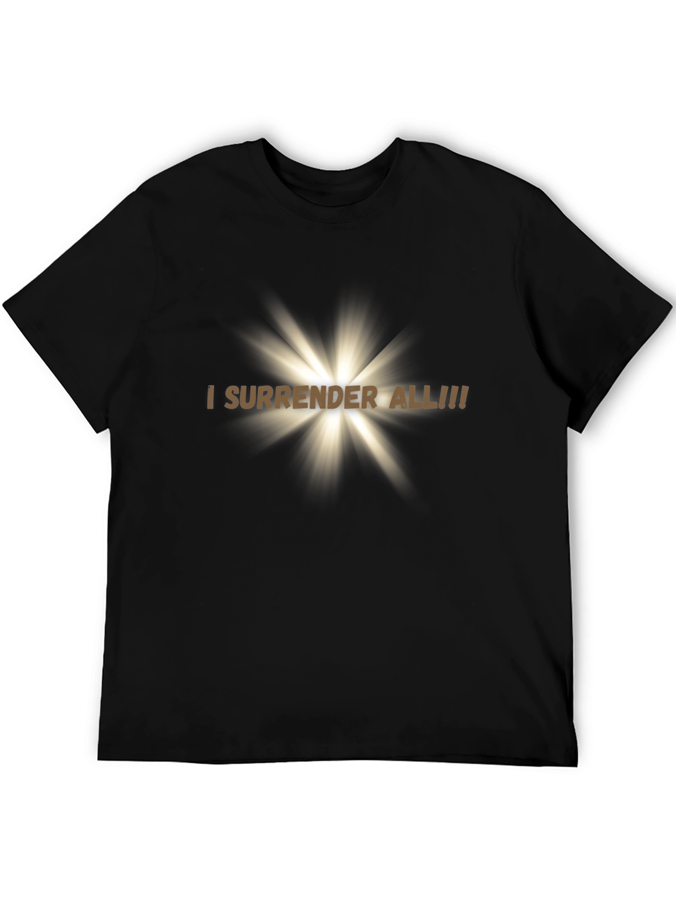 I Surrender All! Christian T-Shirt Black