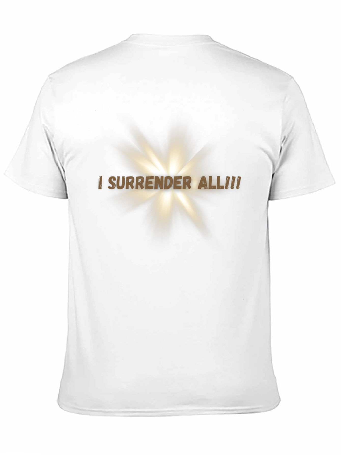 I Surrender All! Christian T-Shirt Black