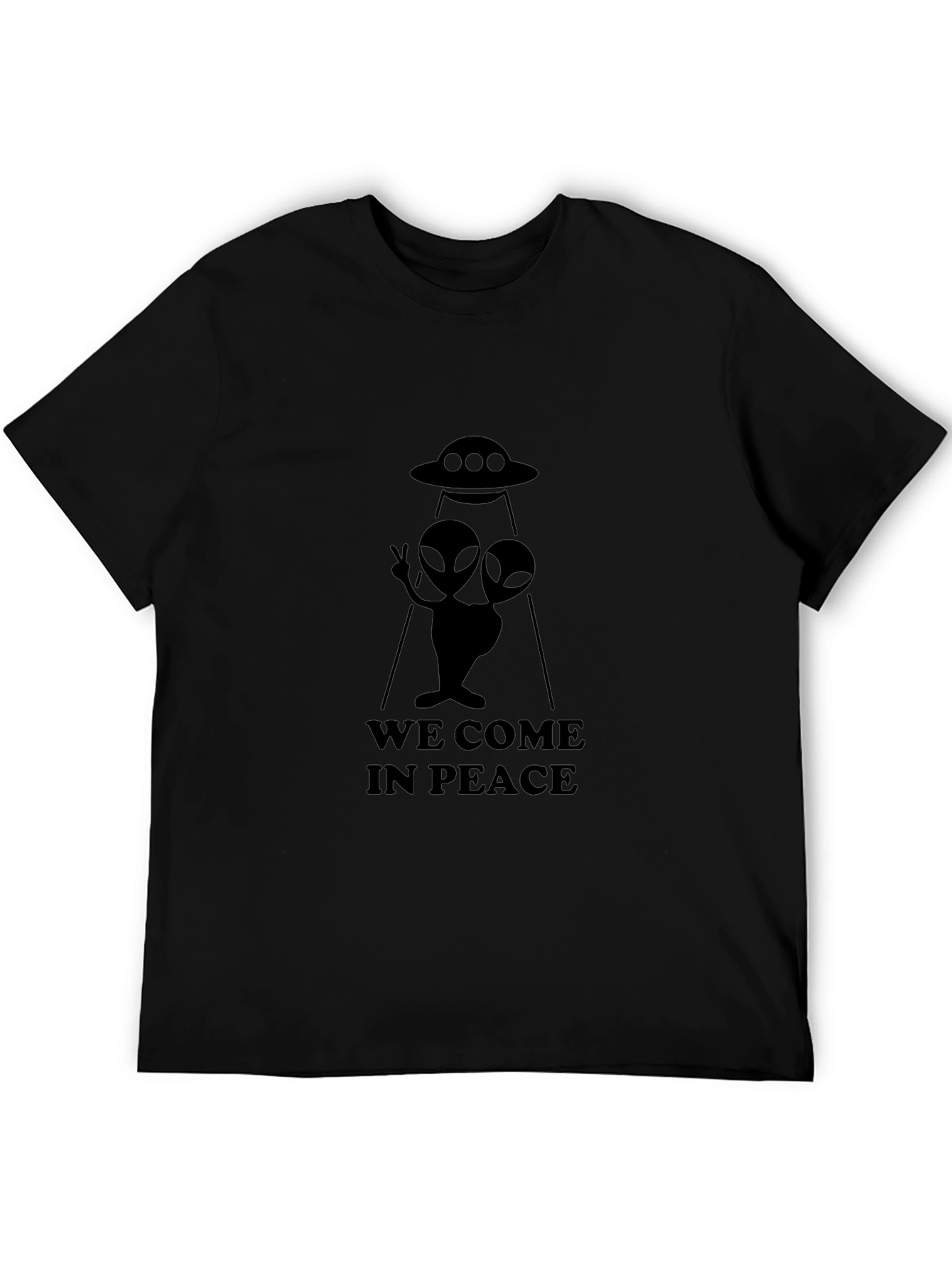 We Come In Peace Alien Graphic T-Shirt