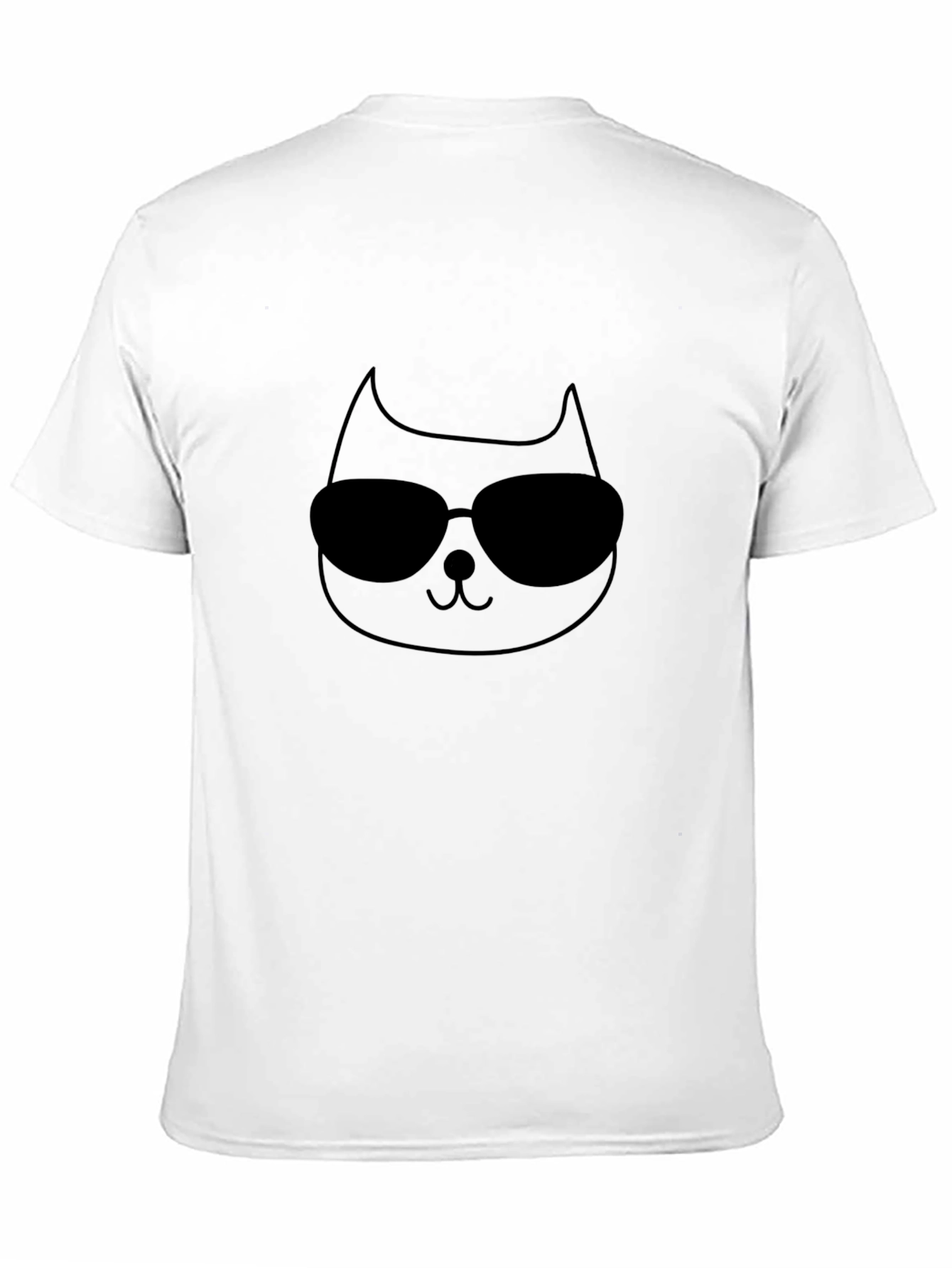 Cool Cat Tee: Black Graphic T-Shirt