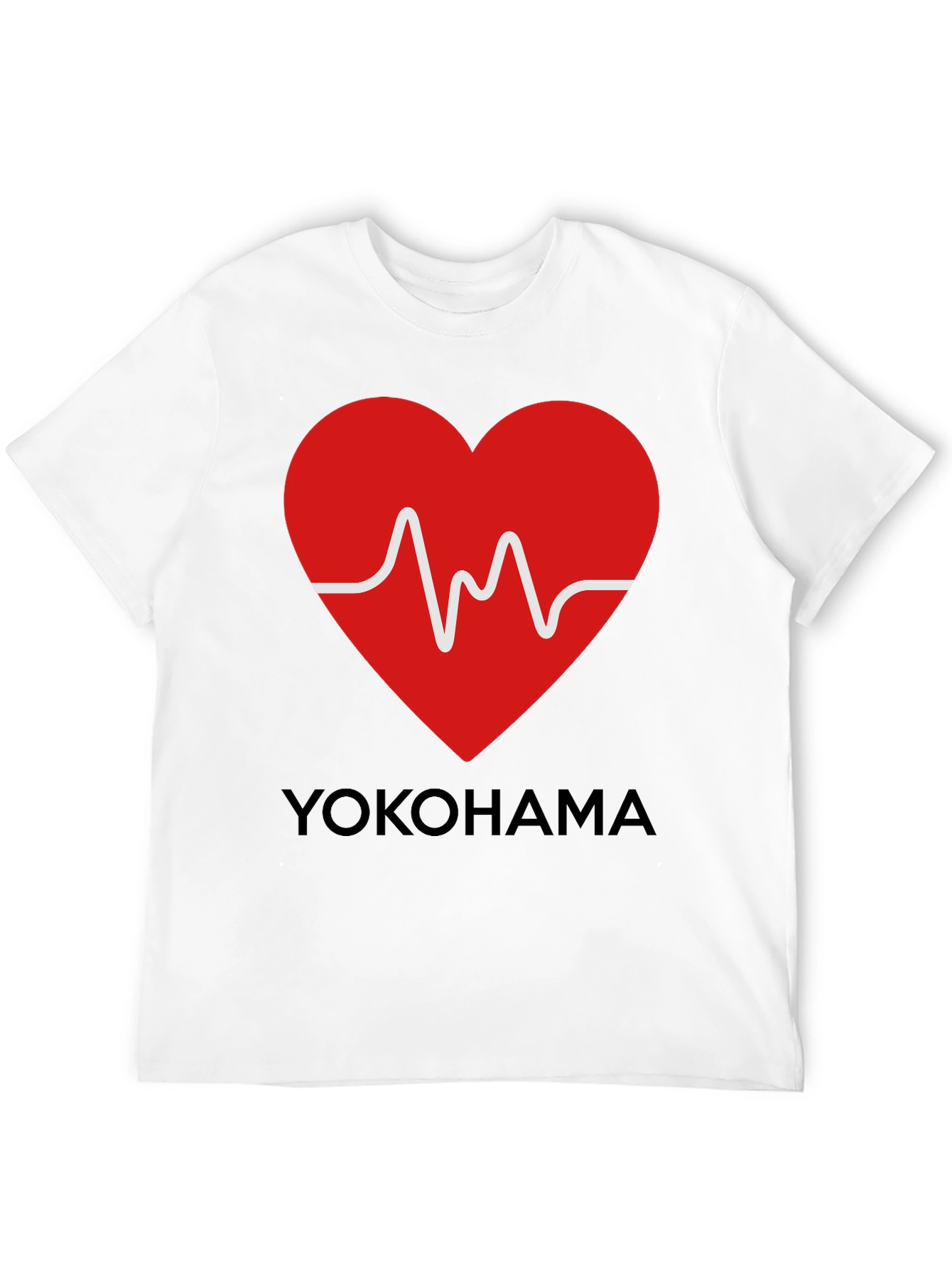 Yokohama Heartbeat Graphic Tee - Stylish Casual Wear