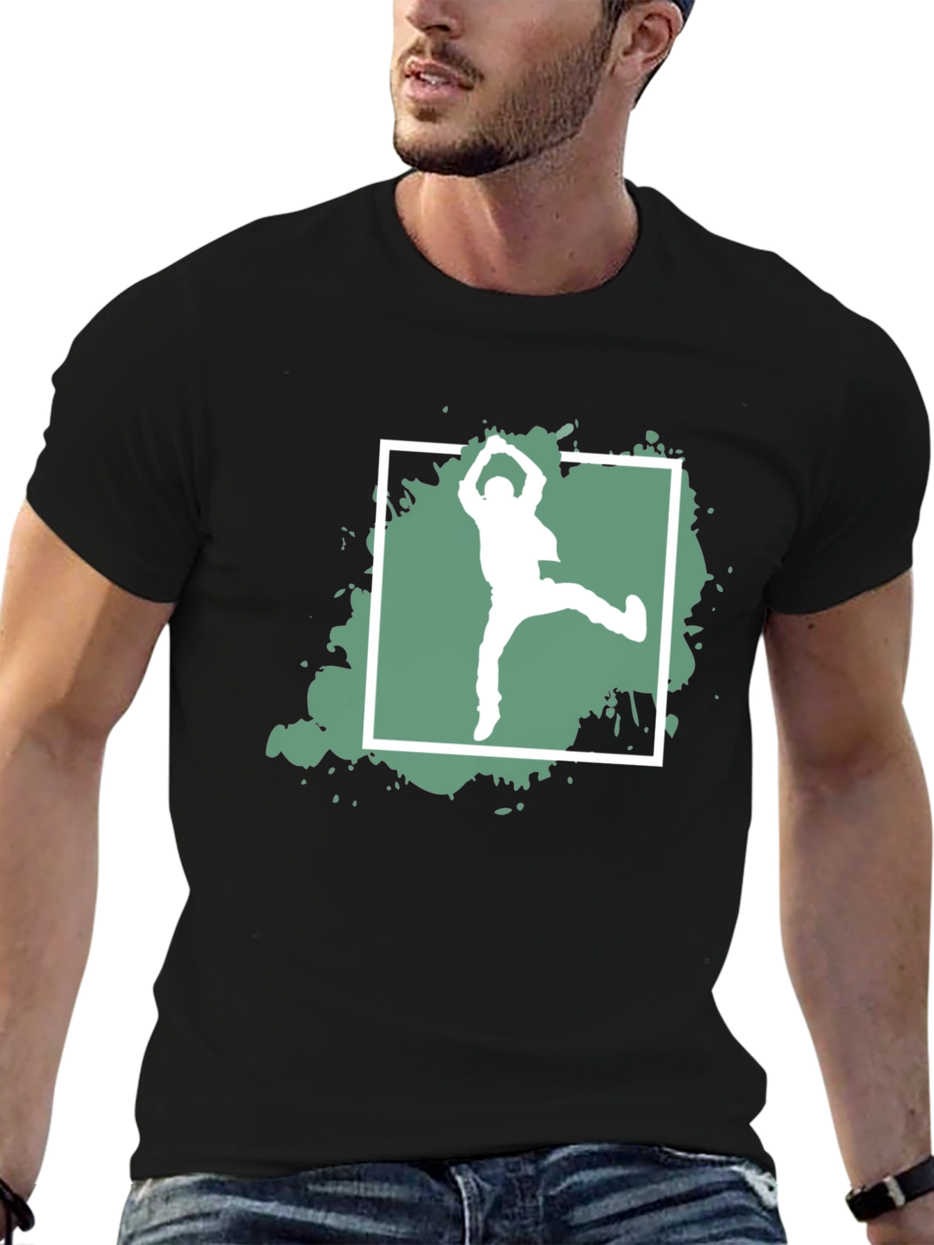 Dance Silhouette Graphic Tee - Black