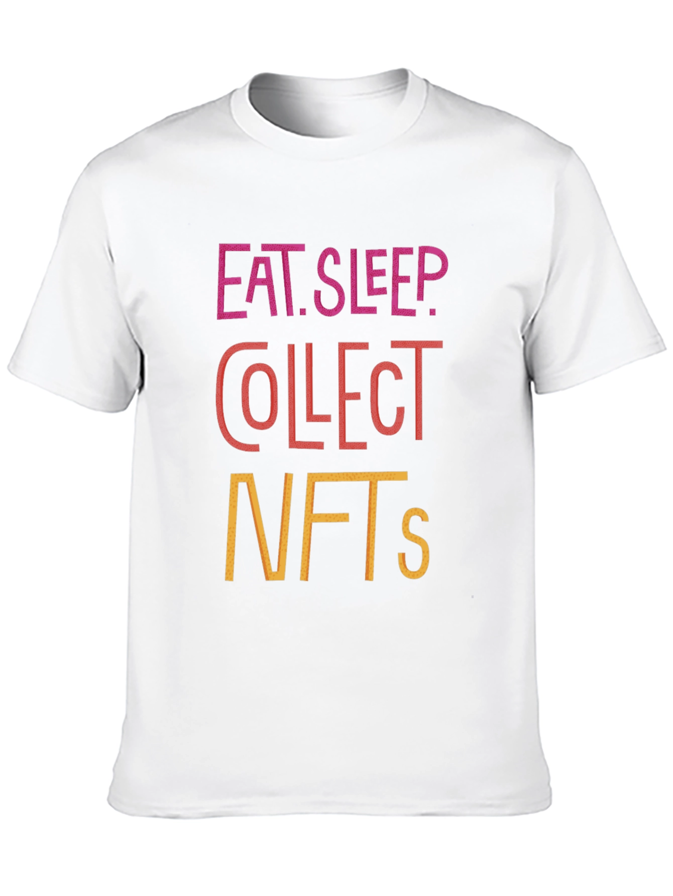 Eat Sleep Collect NFTs Black Graphic Tee