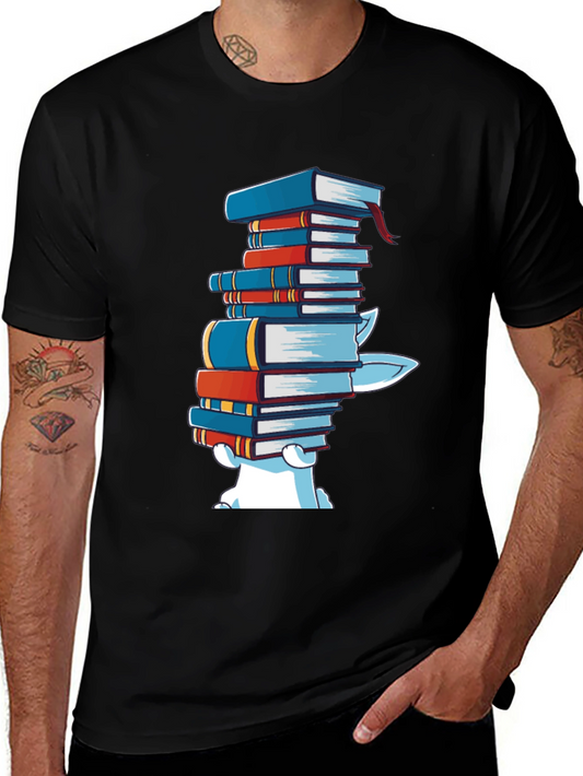 Bookworm Bear T-Shirt - Cute Graphic Tee for Readers