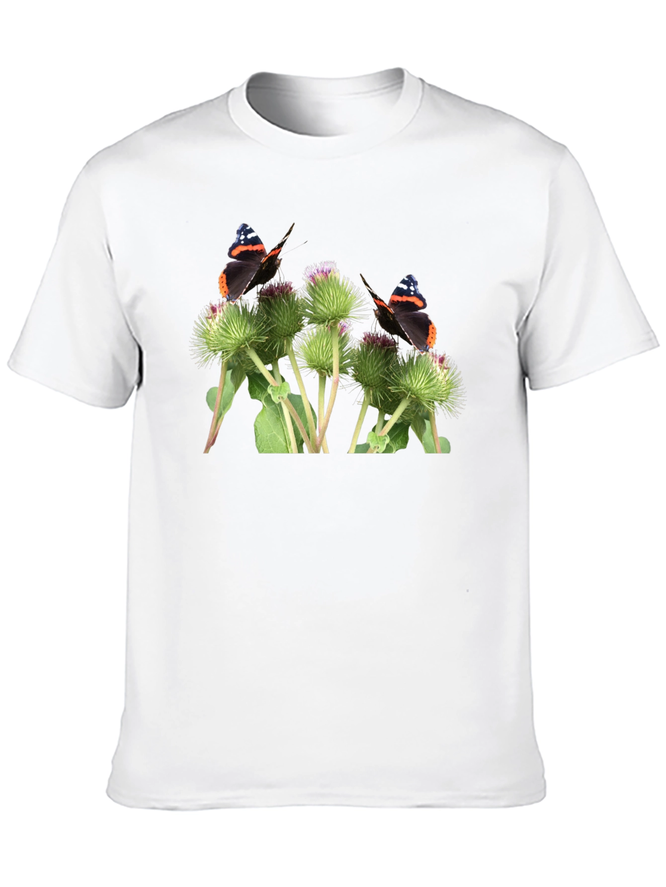 Butterfly and Burdock T-Shirt - Nature Graphic Tee