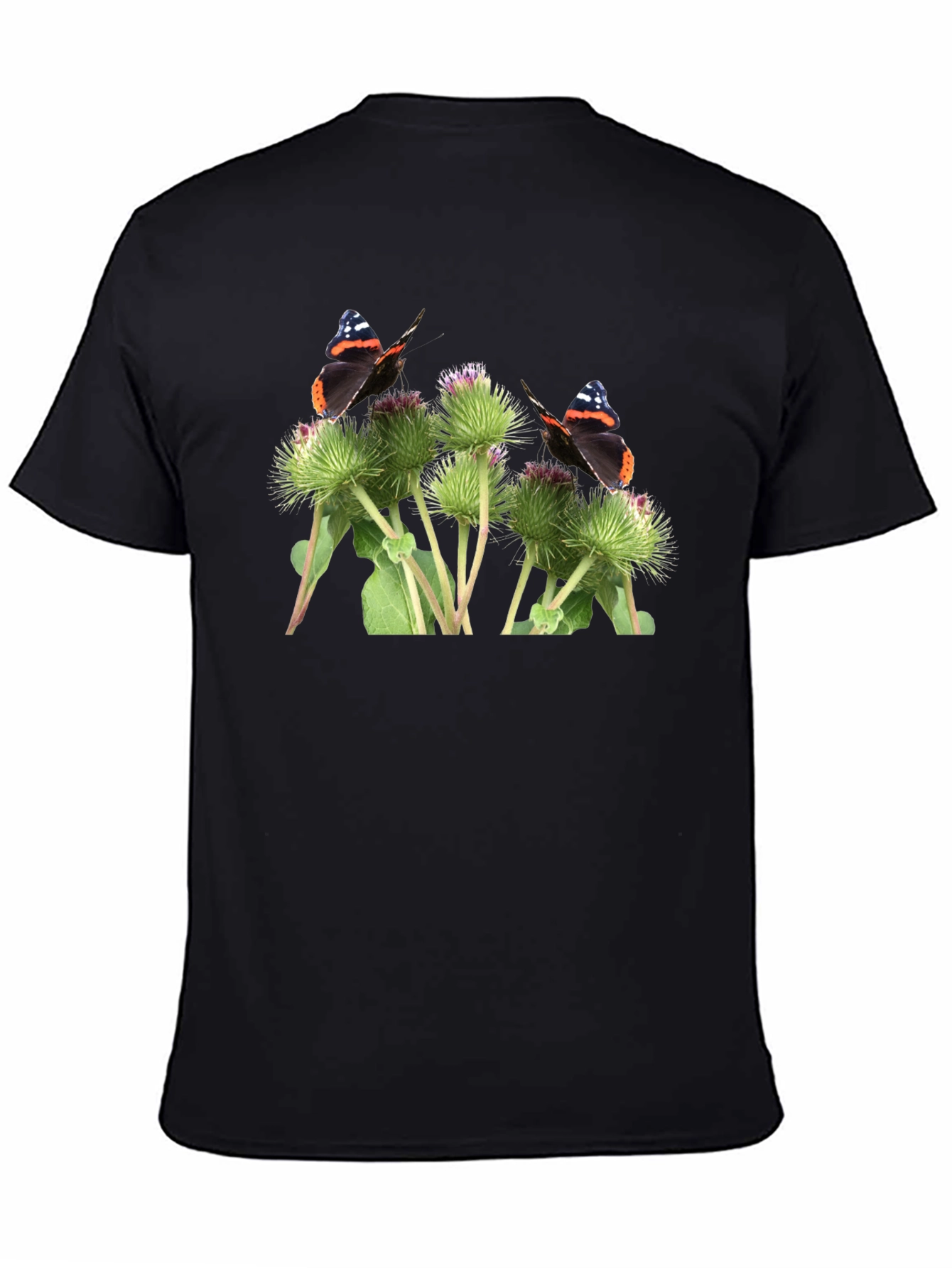 Butterfly and Burdock T-Shirt - Nature Graphic Tee