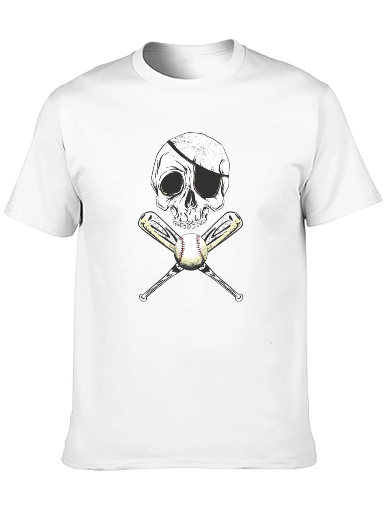 Pirate Baseball Skull T-Shirt