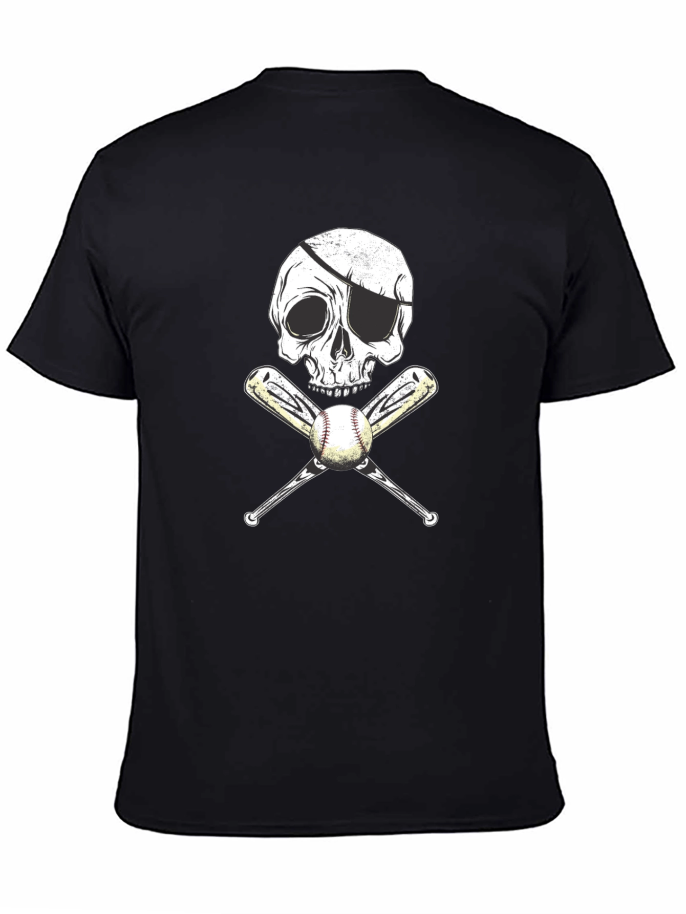 Pirate Baseball Skull T-Shirt