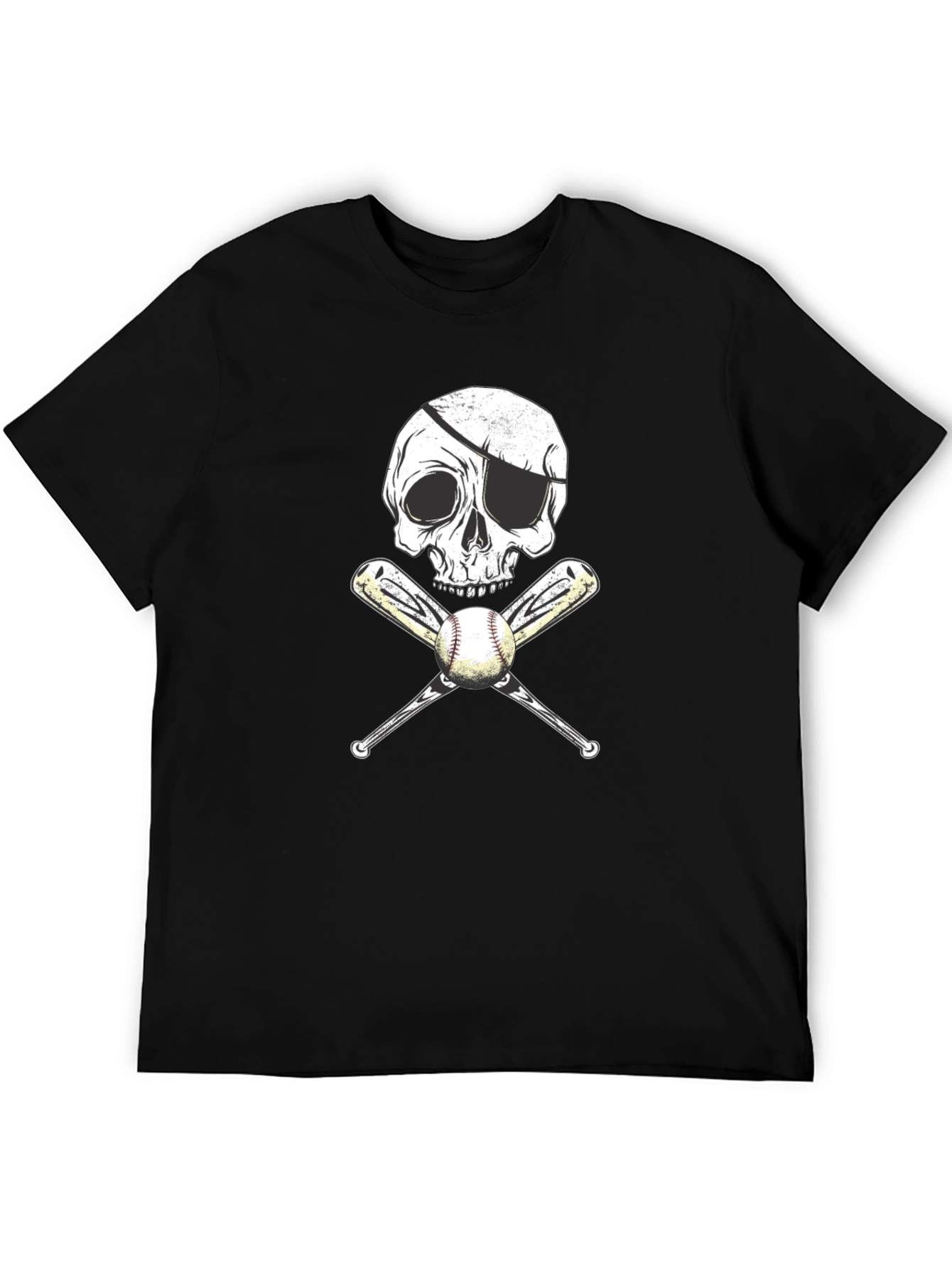 Pirate Baseball Skull T-Shirt