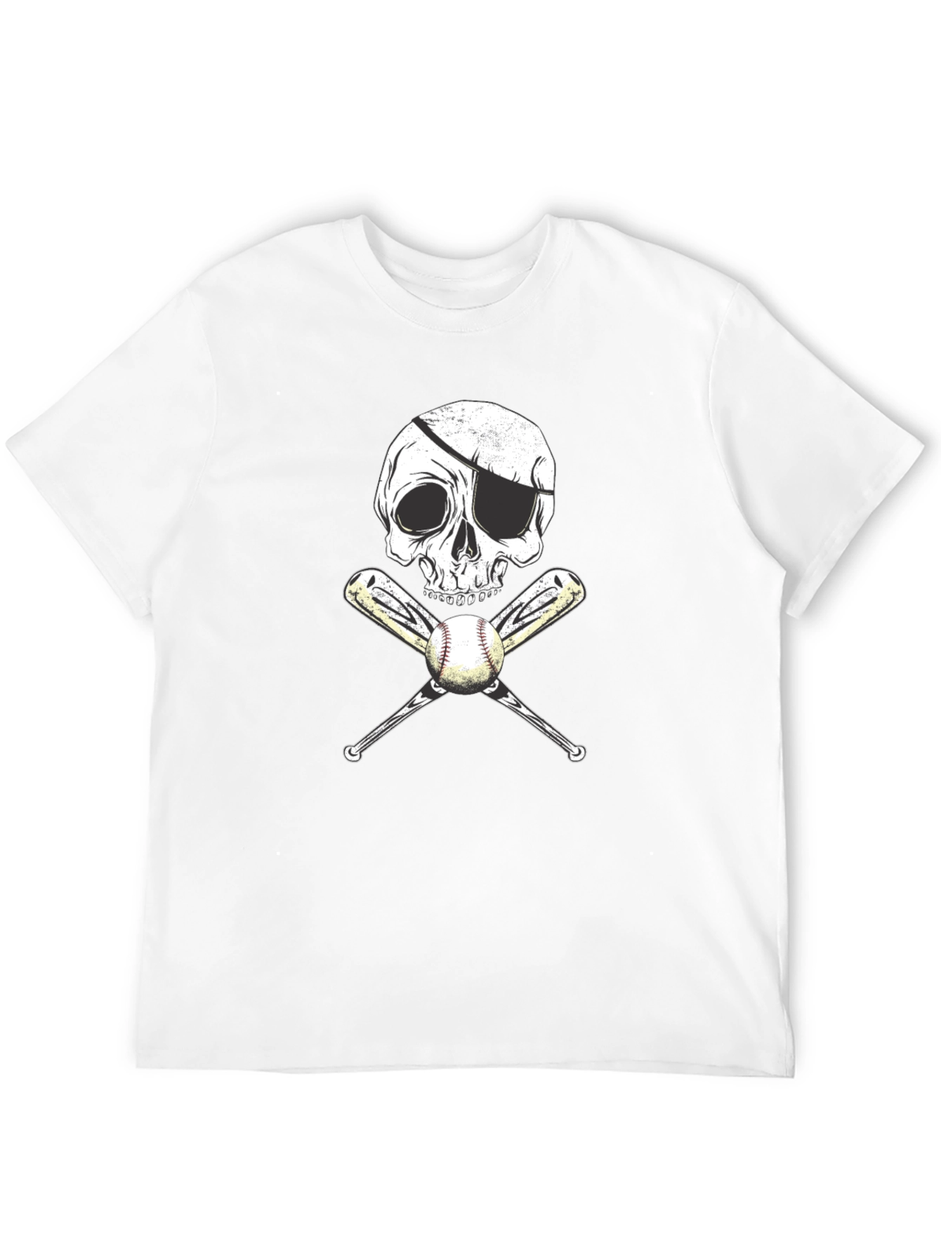 Pirate Baseball Skull T-Shirt