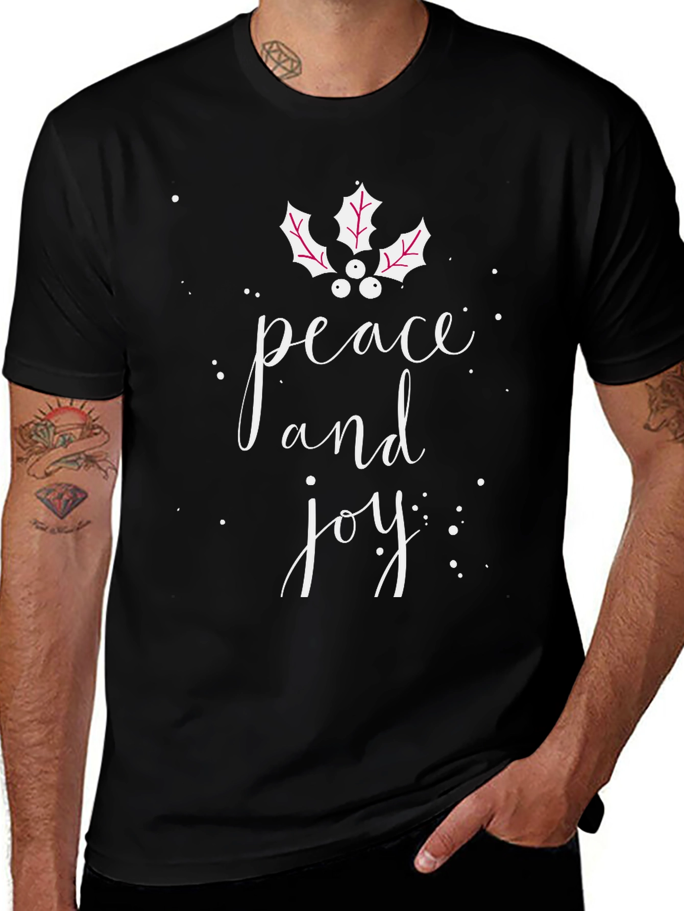 Peace & Joy Graphic Tee - Holiday Cheer