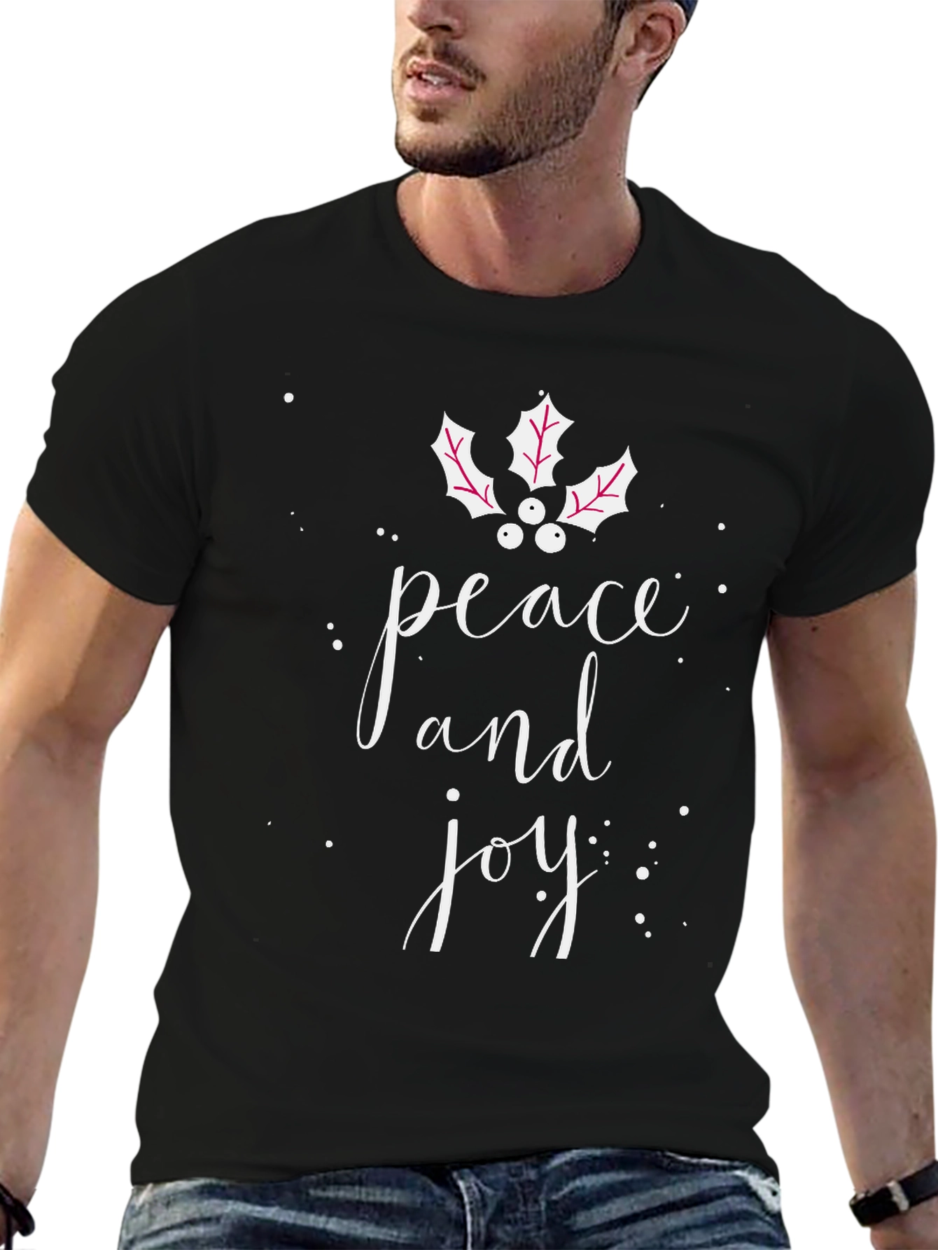 Peace & Joy Graphic Tee - Holiday Cheer