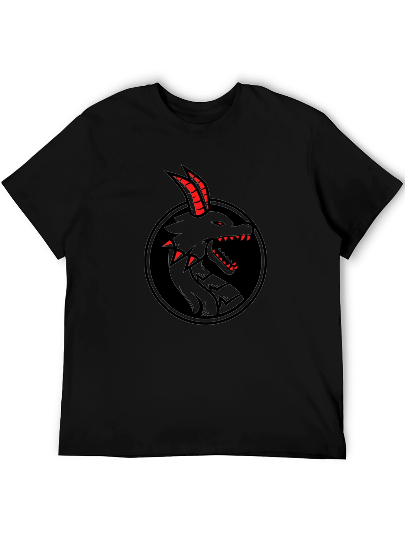 Black Dragon Graphic Tee - Mens Fashion