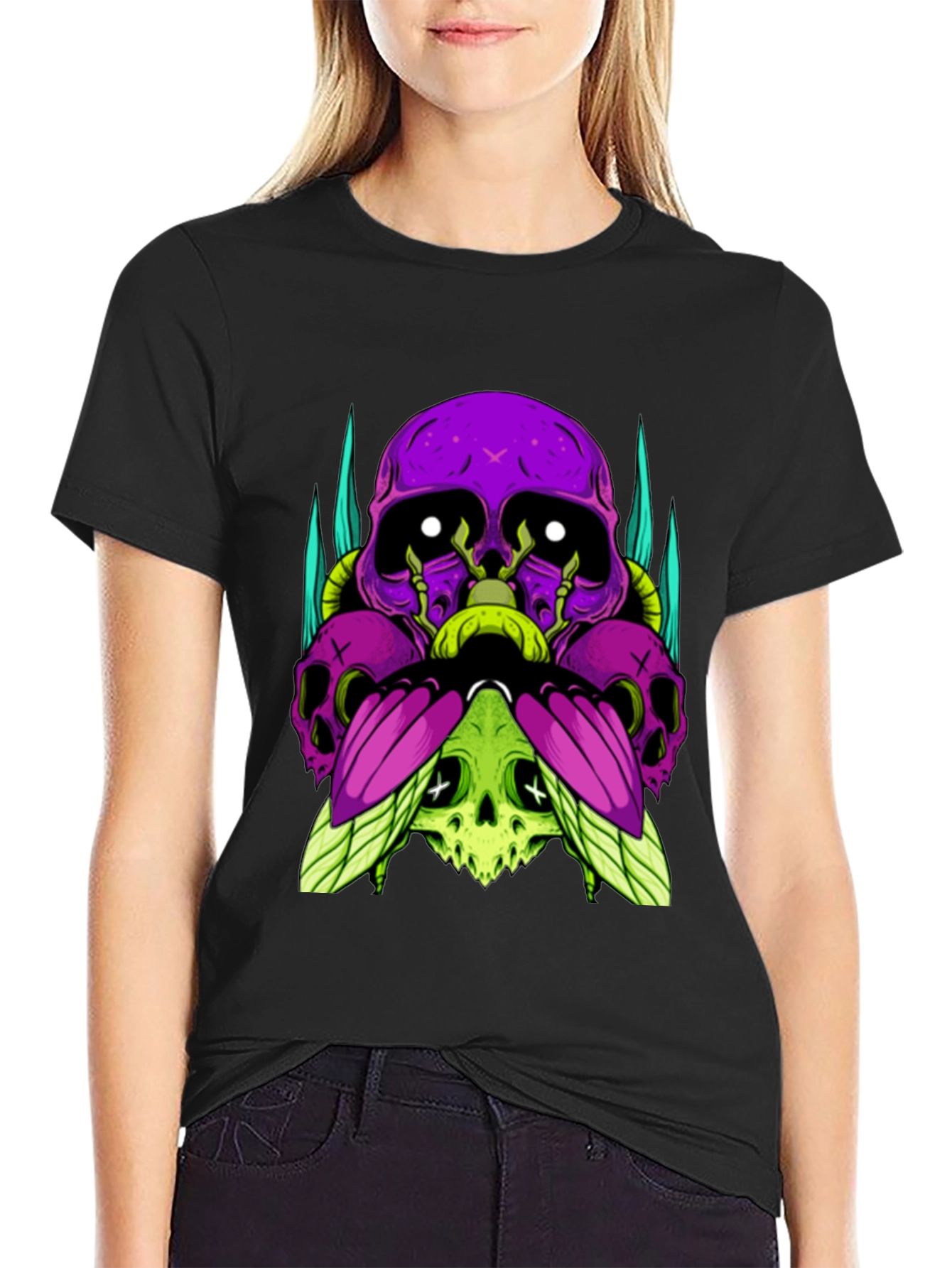 Skull Stack Graphic Tee