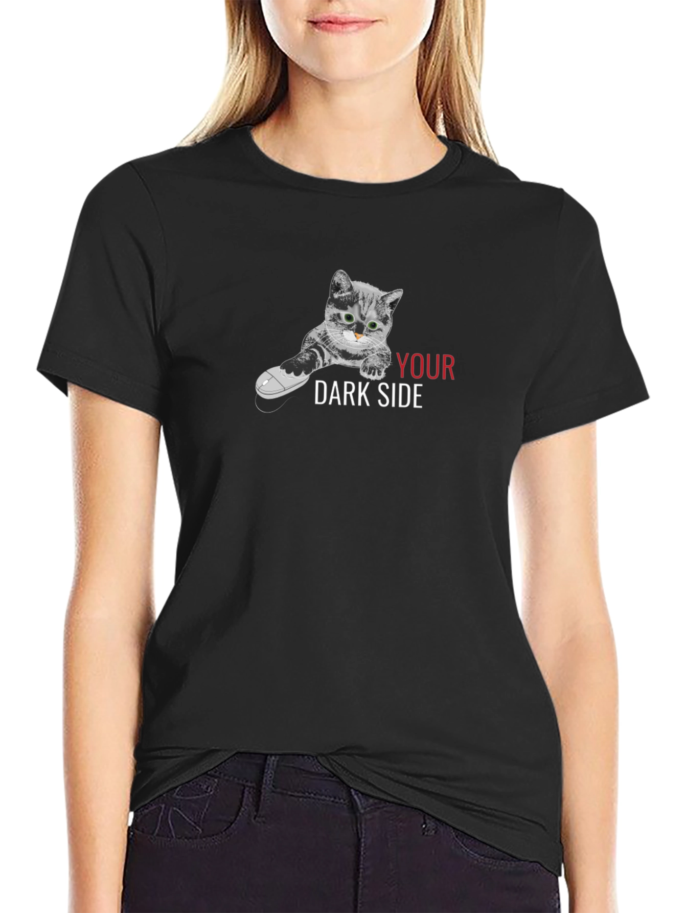 Cat Your Dark Side Graphic T-Shirt