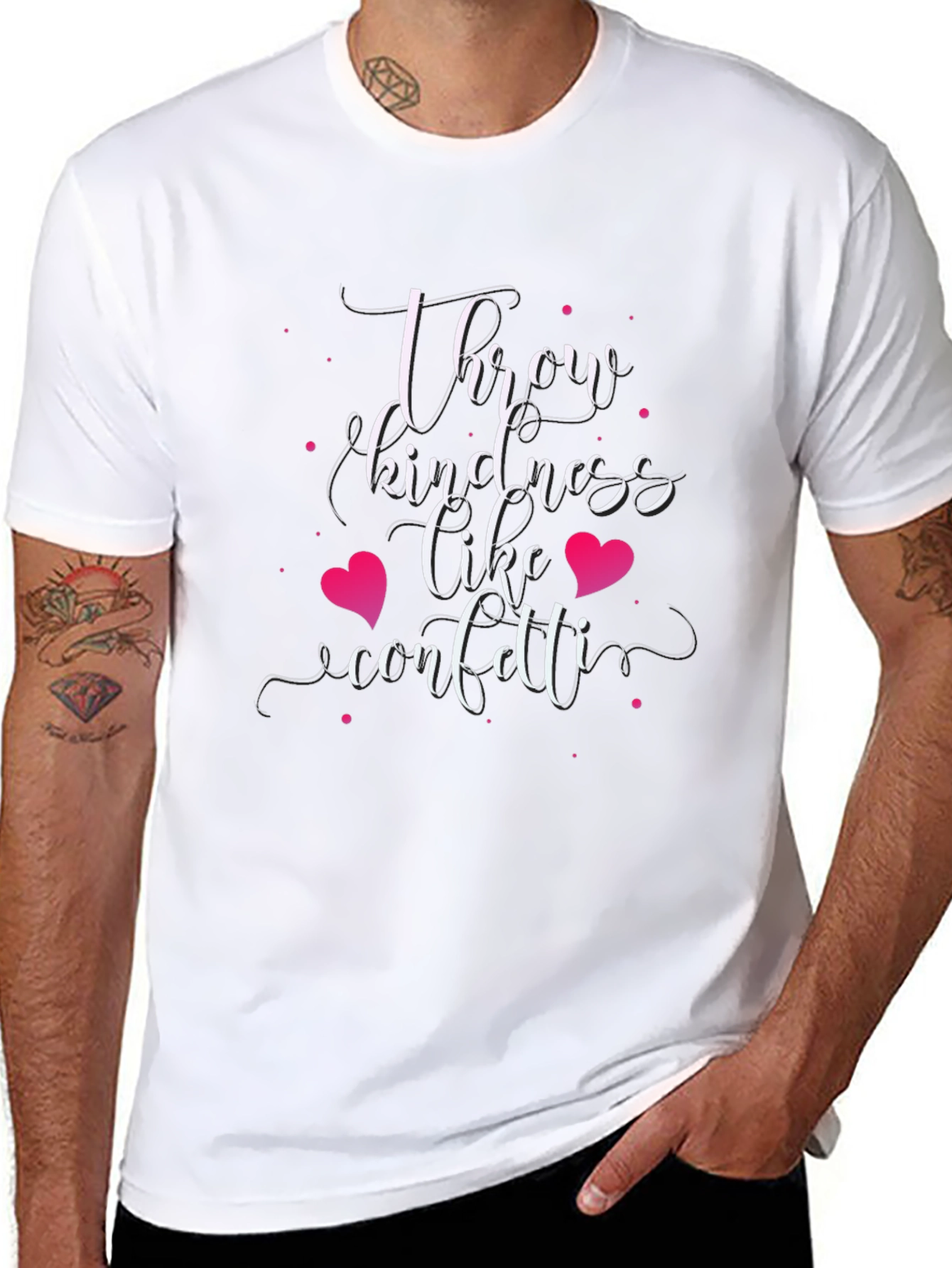 Kindness Confetti Graphic Tee - Soft Cotton