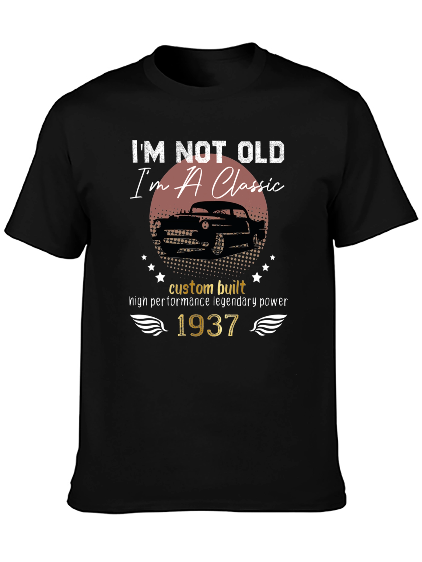 Classic Car 1937 Birthday T-Shirt