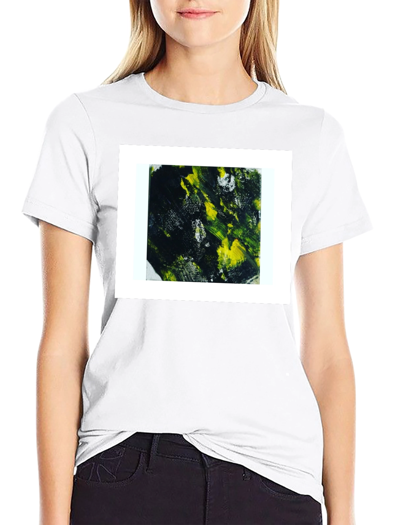 Abstract Art Print Black Tee