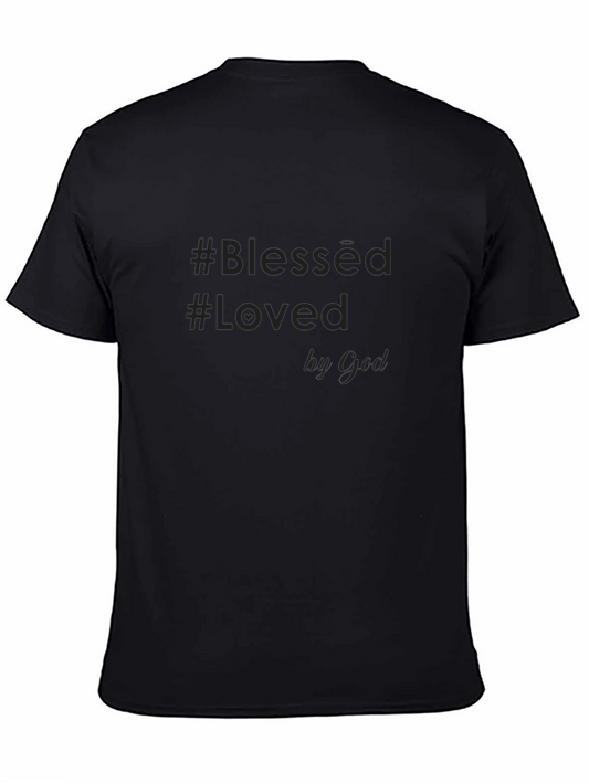 Blessed & Loved by God Black Graphic Tee