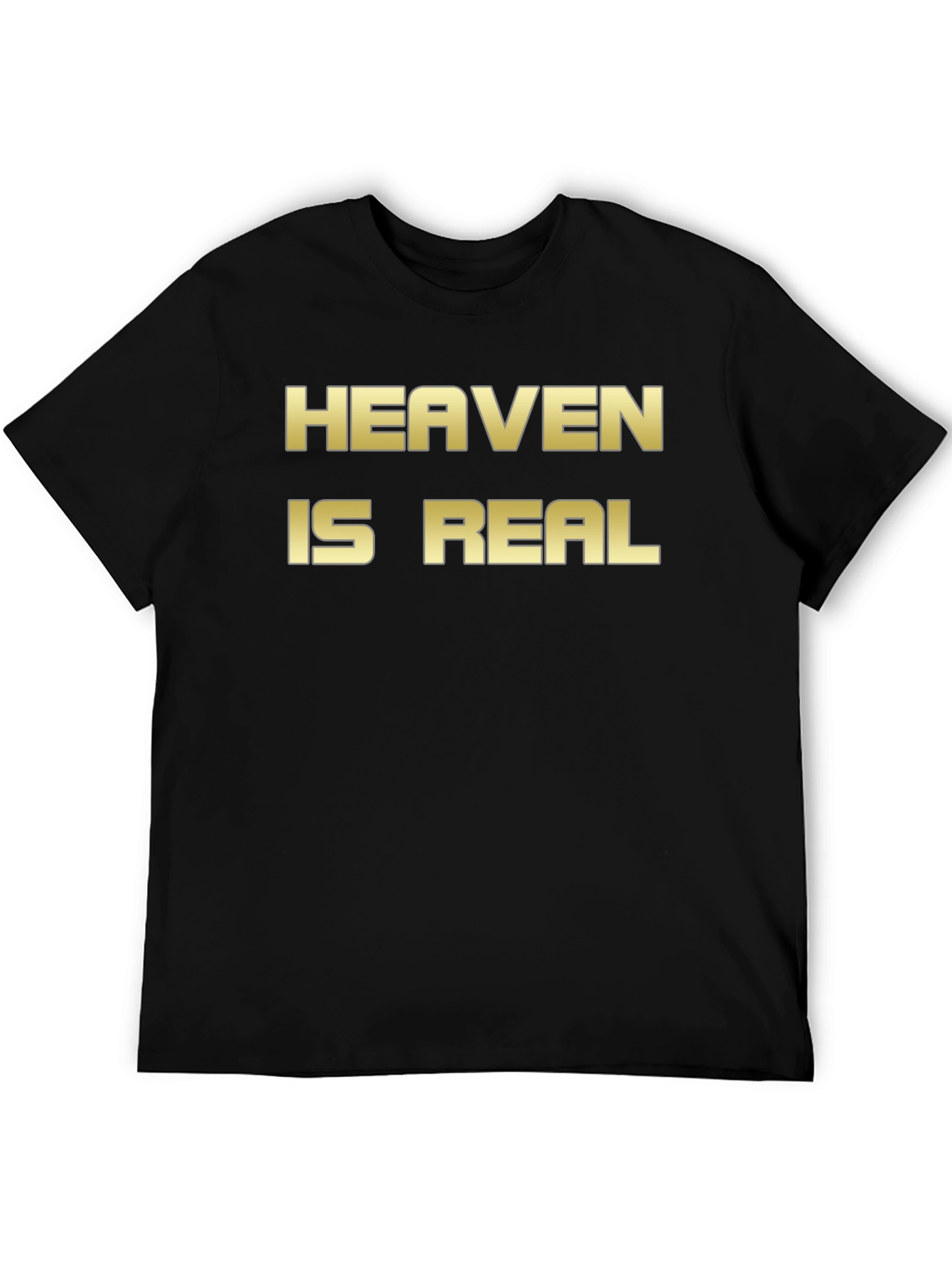 Heaven Is Real Graphic T-Shirt Black