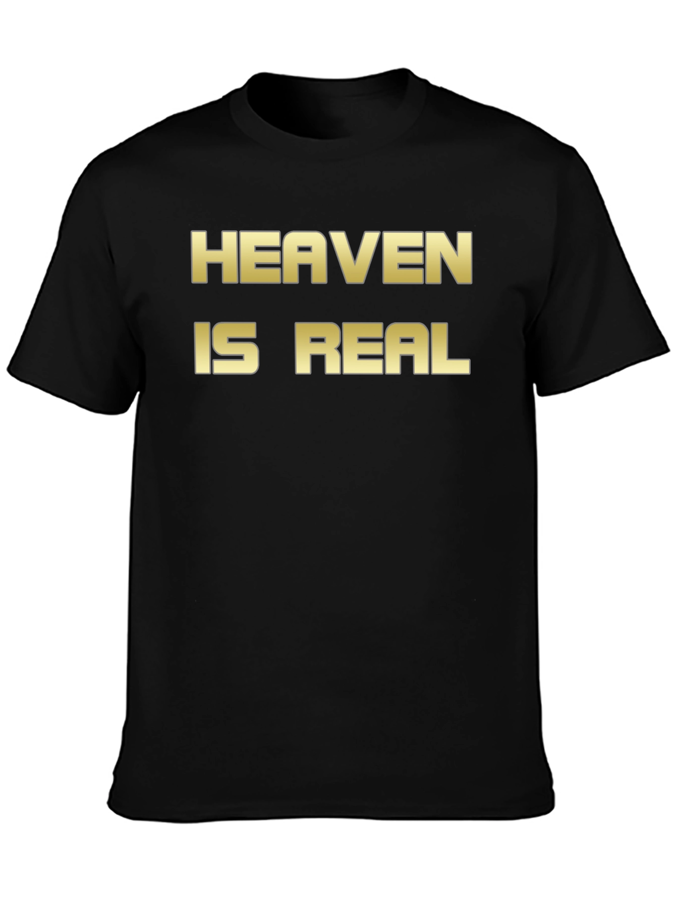 Heaven Is Real Graphic T-Shirt Black