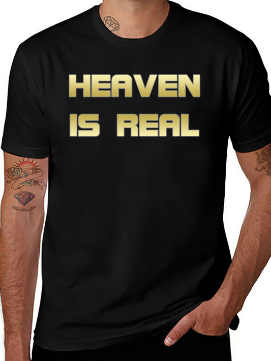 Heaven Is Real Graphic T-Shirt Black