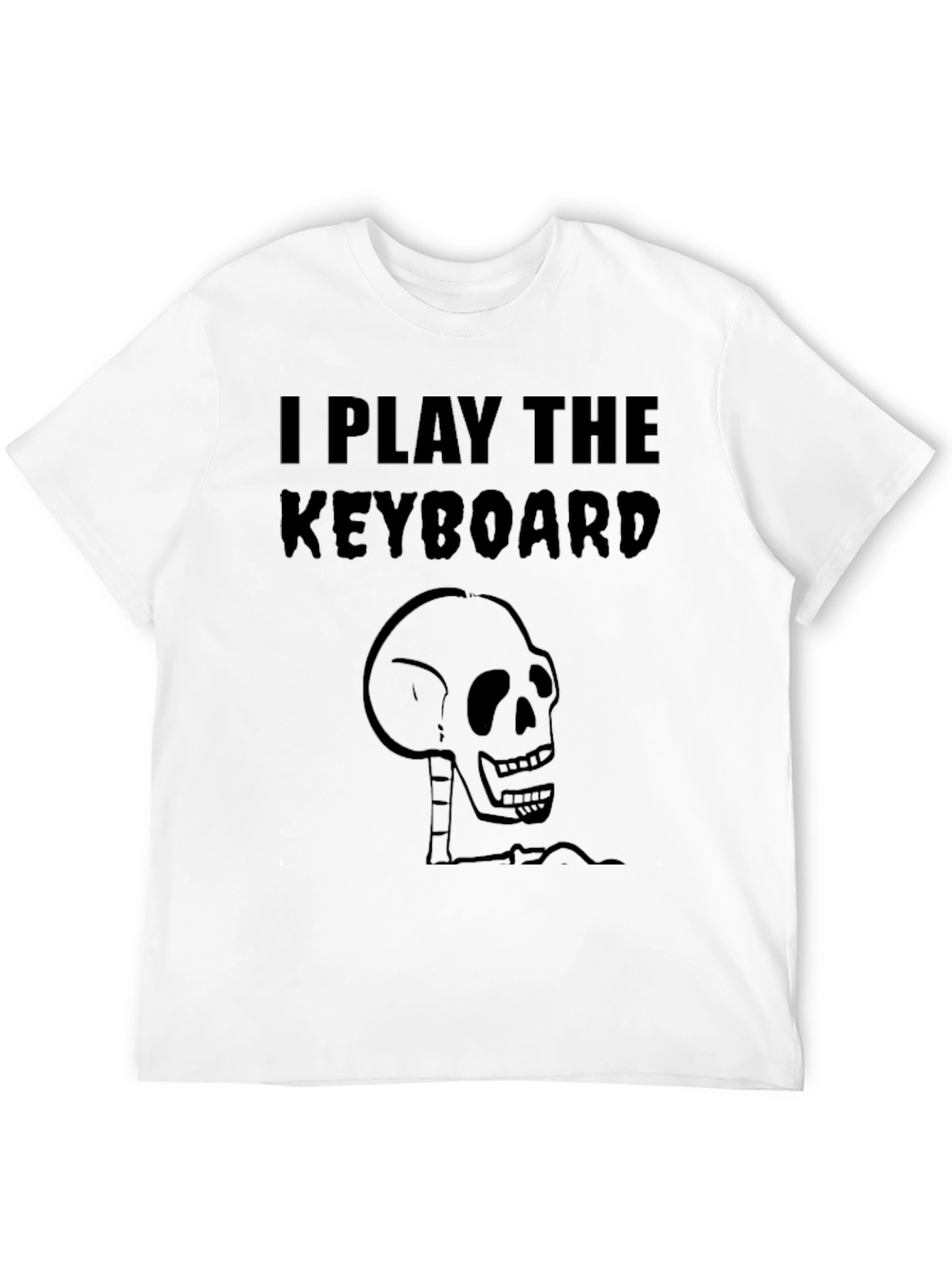 I Play the Keyboard Skeleton T-Shirt
