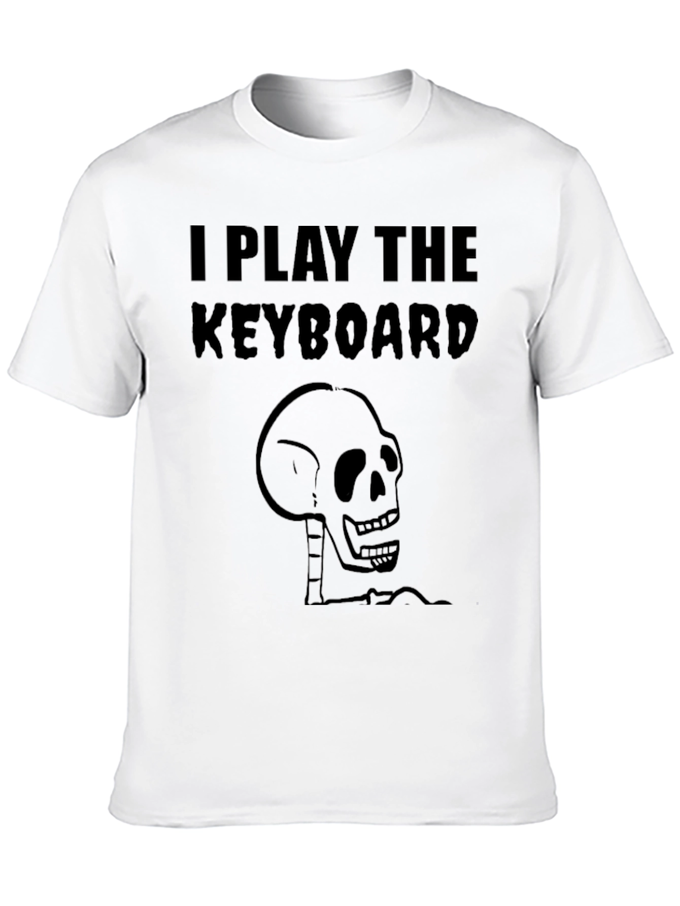 I Play the Keyboard Skeleton T-Shirt