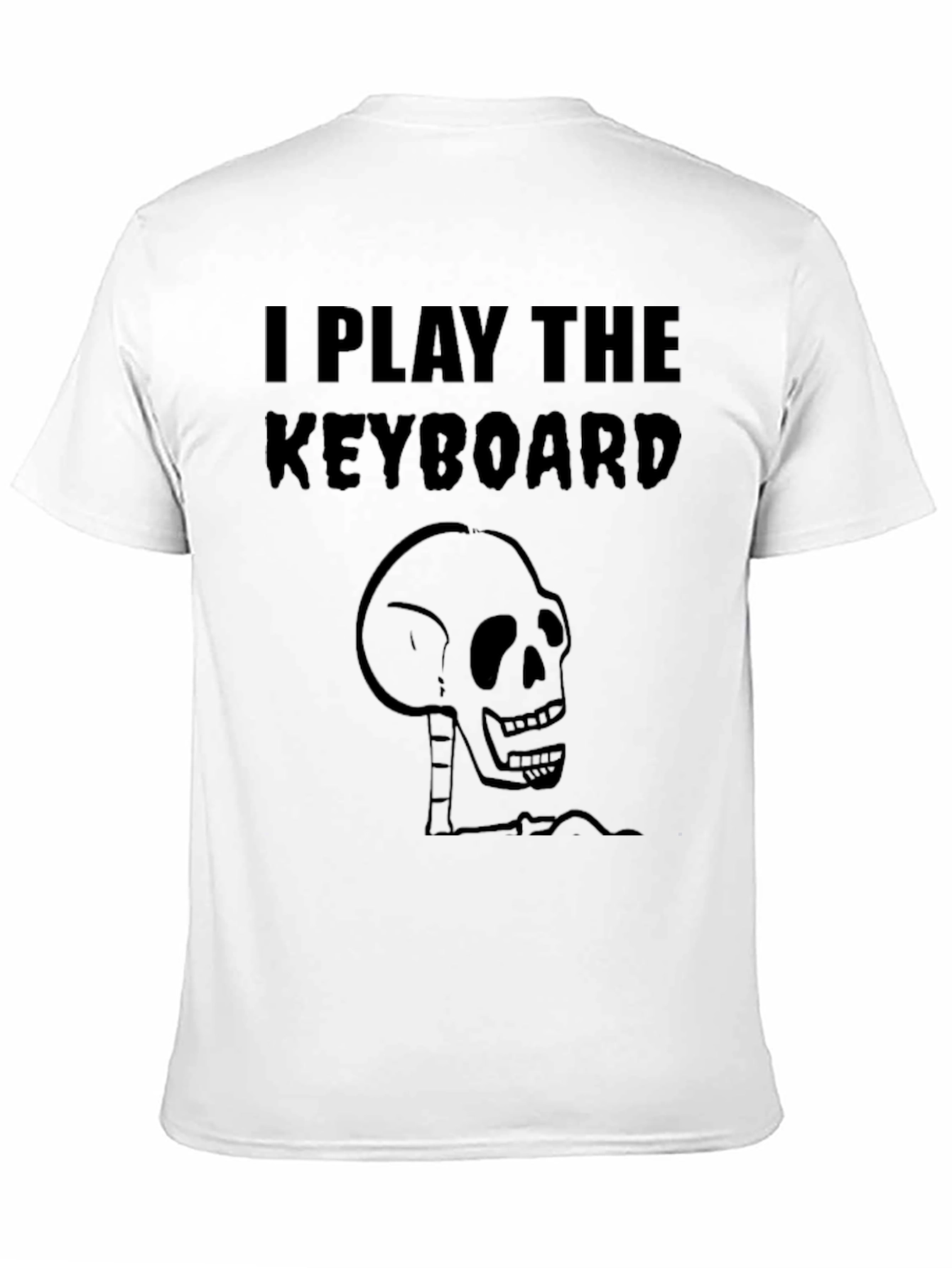 I Play the Keyboard Skeleton T-Shirt