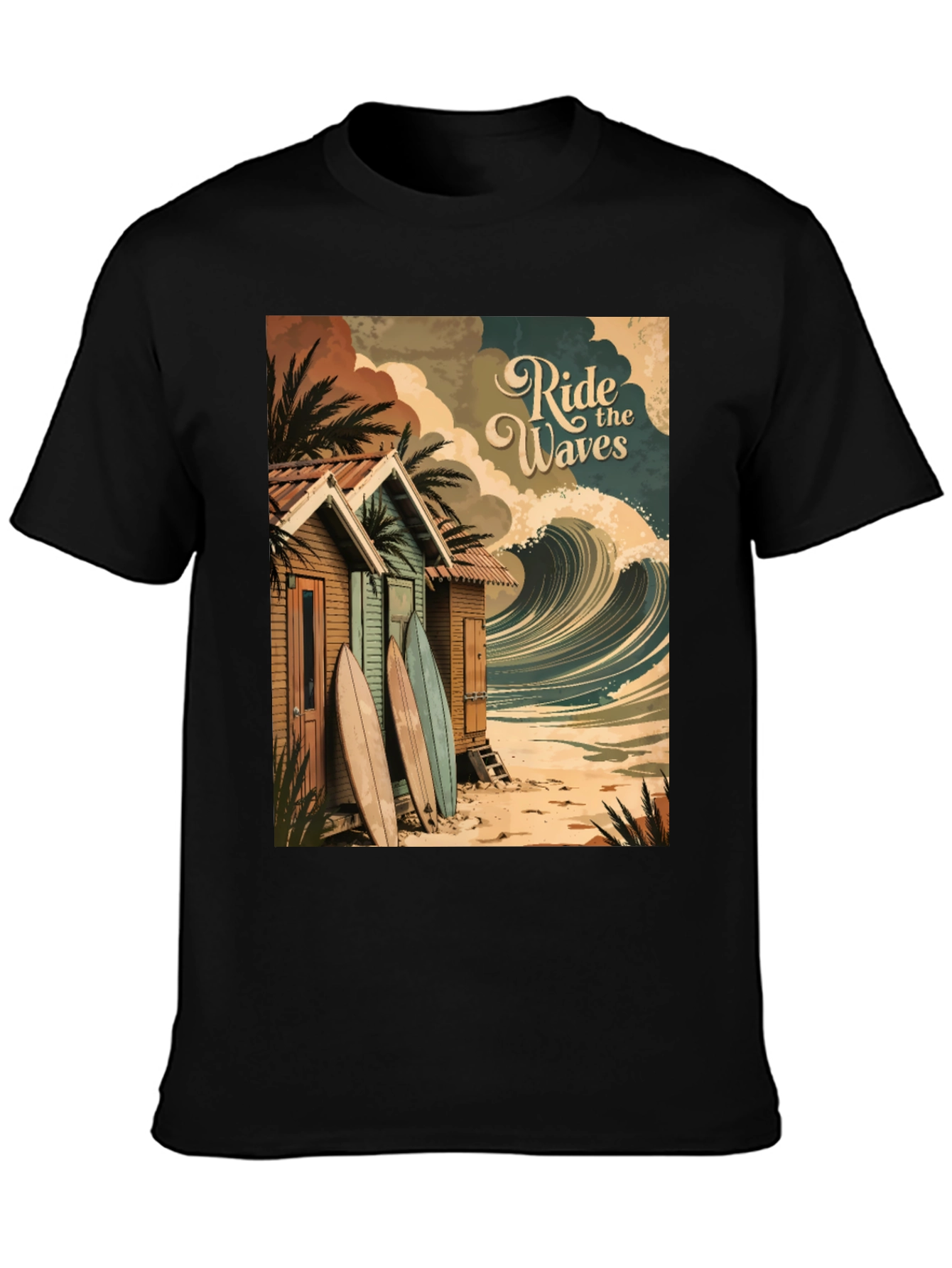 Ride the Waves Graphic Tee - Surf Shack T-Shirt
