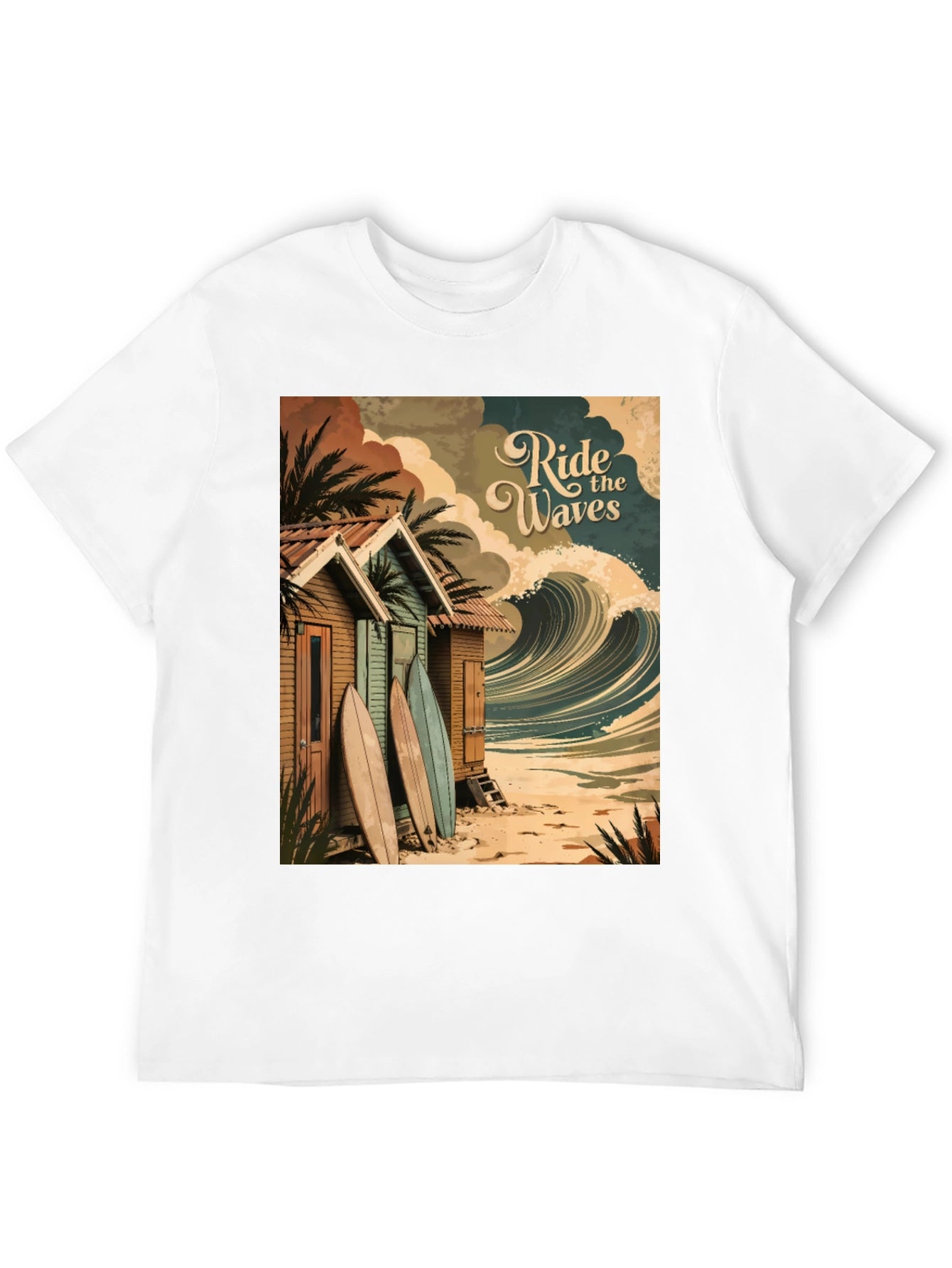 Ride the Waves Graphic Tee - Surf Shack T-Shirt