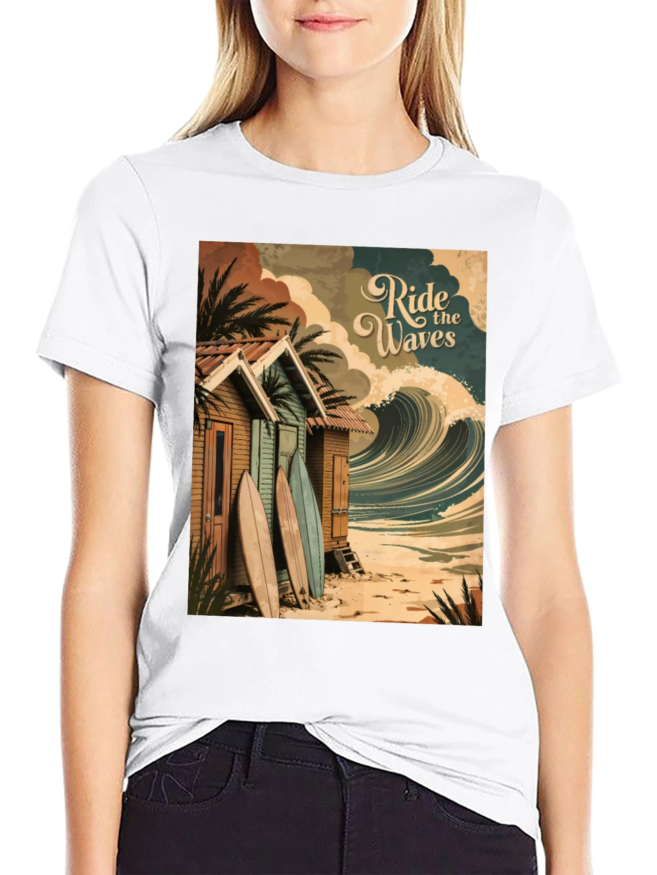 Ride the Waves Graphic Tee - Surf Shack T-Shirt